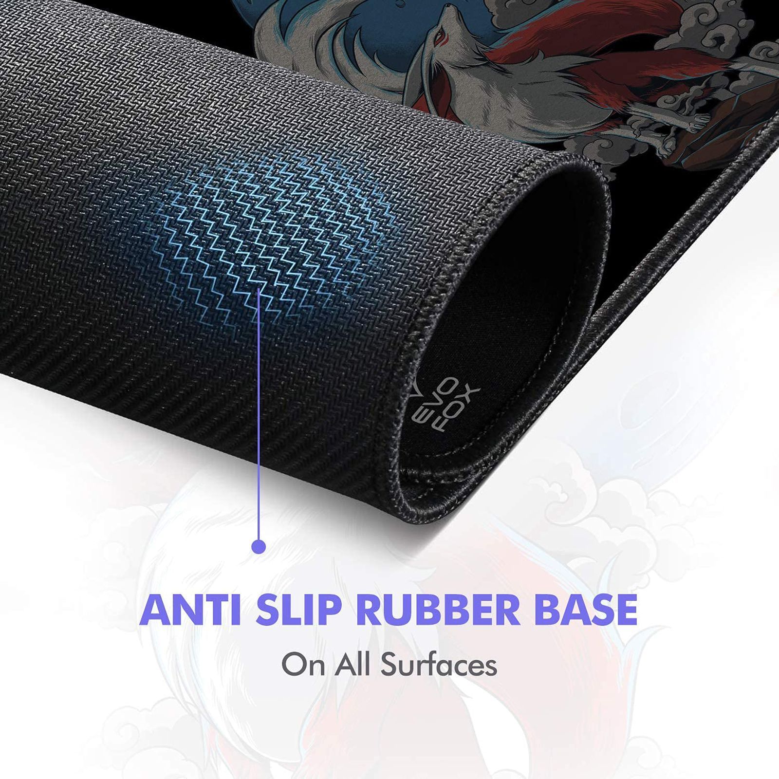 AMKETTE Falcon X35 Gaming Mouse Pad (Non-Slip Rubber base, 595BK, Black)_6