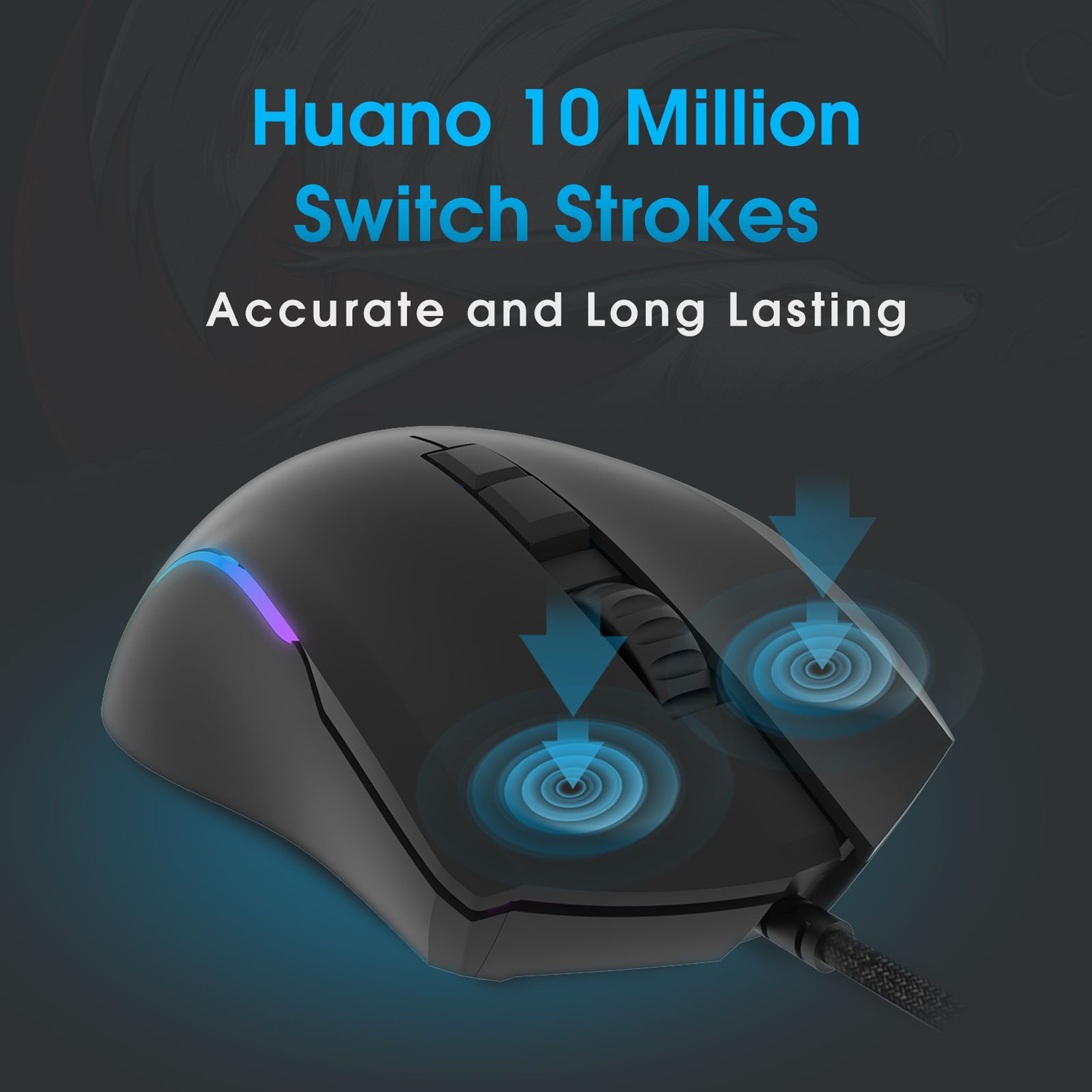 AMKETTE EvoFox Phantom Pro Wired Optical Gaming Mouse (6400 DPI, Ergonomic Design, Black)_6