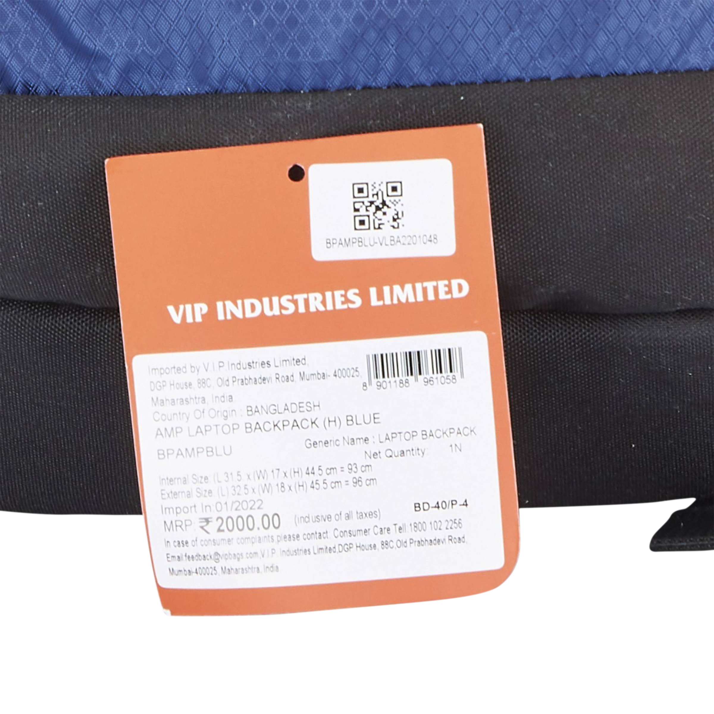 ARISTOCRAT AMP Polyester Laptop Backpack for 17 Inch Laptop (26 L, Foam Padded Grab Handle, Blue)_7