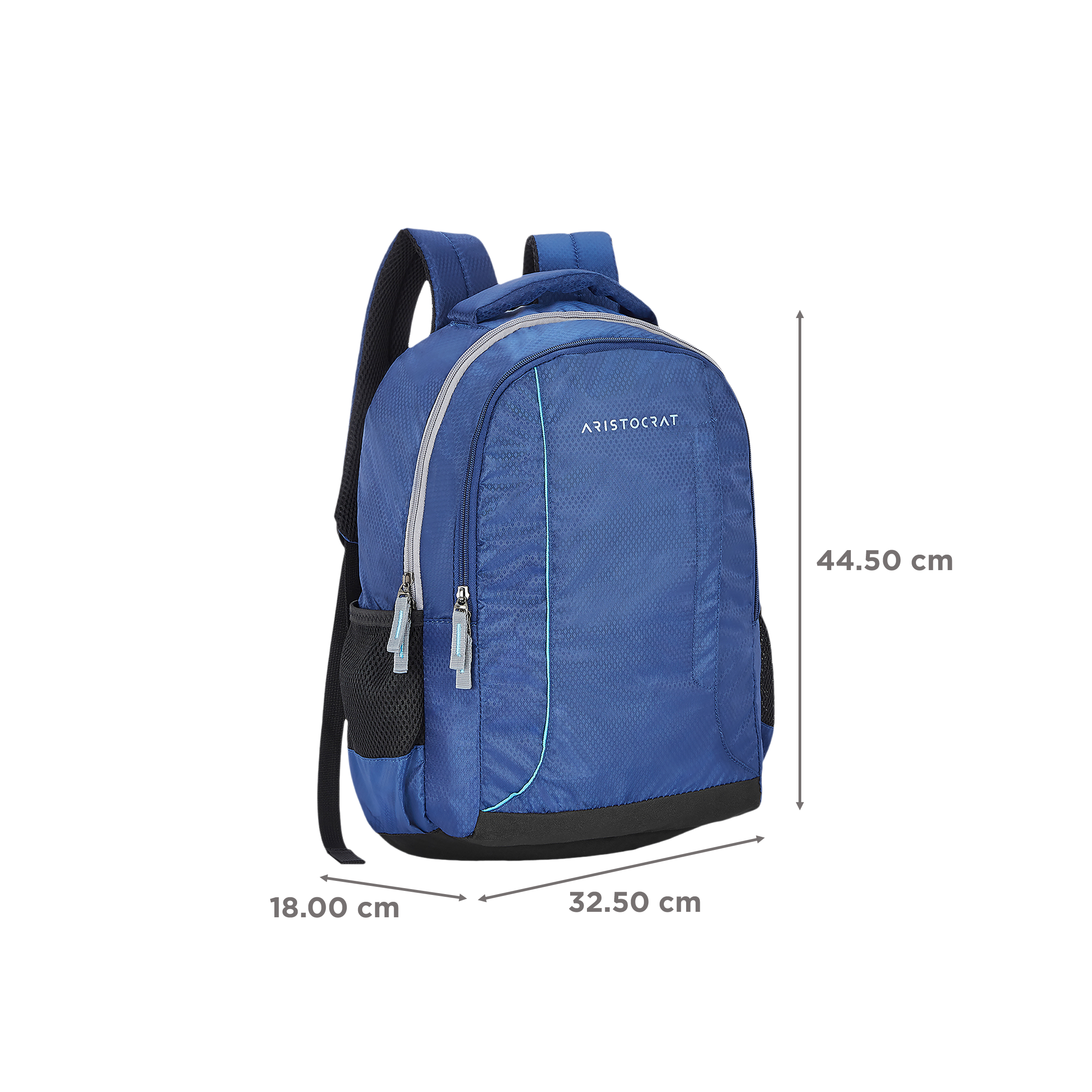 ARISTOCRAT AMP Polyester Laptop Backpack for 17 Inch Laptop (26 L, Foam Padded Grab Handle, Blue)_3