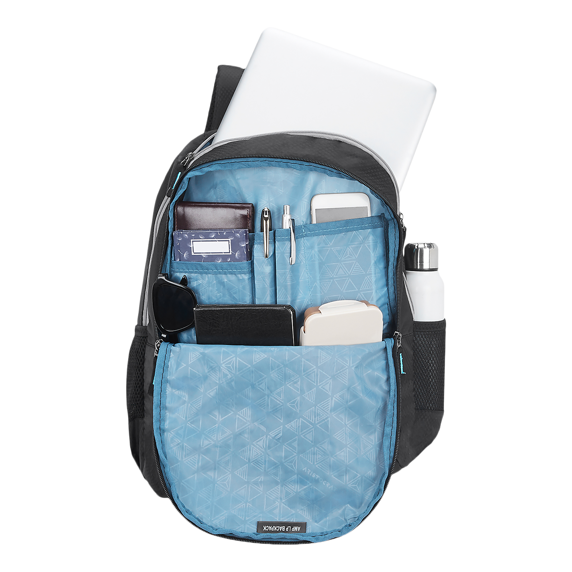 ARISTOCRAT AMP Polyester Laptop Backpack for 17 Inch Laptop (26 L, Foam Padded Grab Handle, Black) ARISTOCRAT AMP Polyester Laptop Backpack for 17 Inch Laptop (26 L, Foam Padded Grab Handle, Black)_6