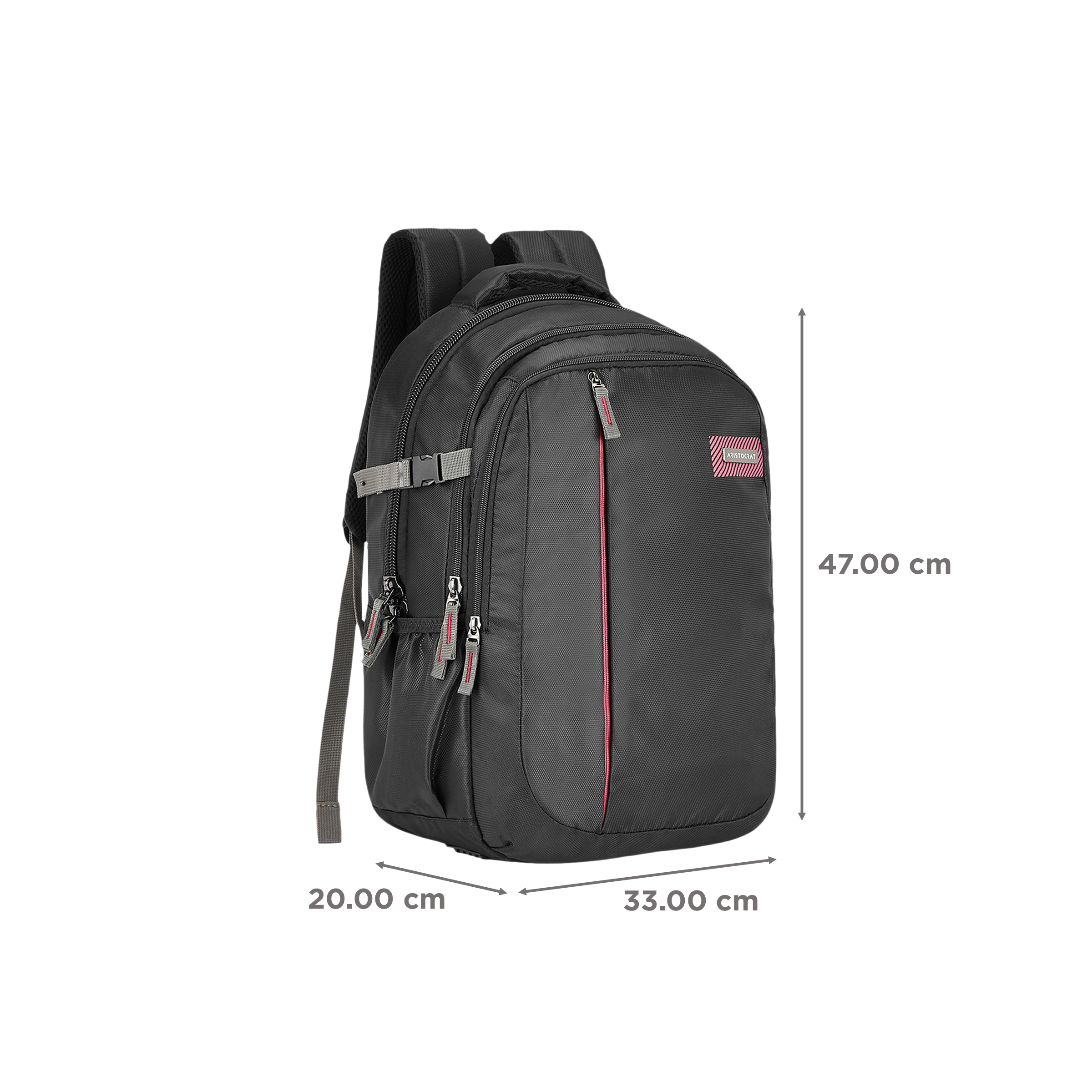 ARISTOCRAT COLIN Polyester Laptop Backpack for 17 Inch Laptop (30 L, Organizer with Key Holder, Black) ARISTOCRAT COLIN Polyester Laptop Backpack for 17 Inch Laptop (30 L, Organizer with Key Holder, Black)_3