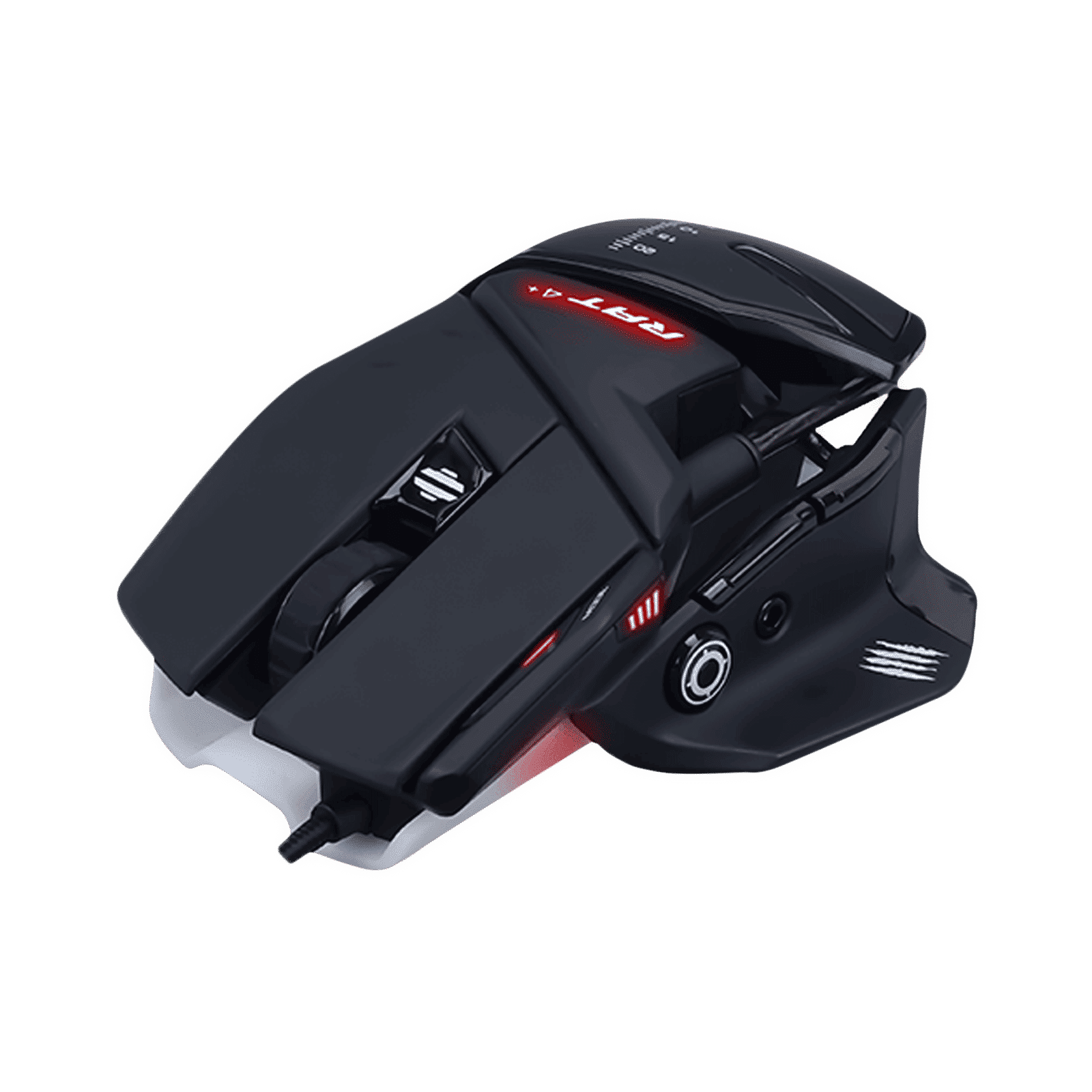 MAD CATZ R.A.T. 4+ Wired Optical Gaming Mouse (7200 DPI Adjustable, Adjustable Palm Rest, Black/White)_4