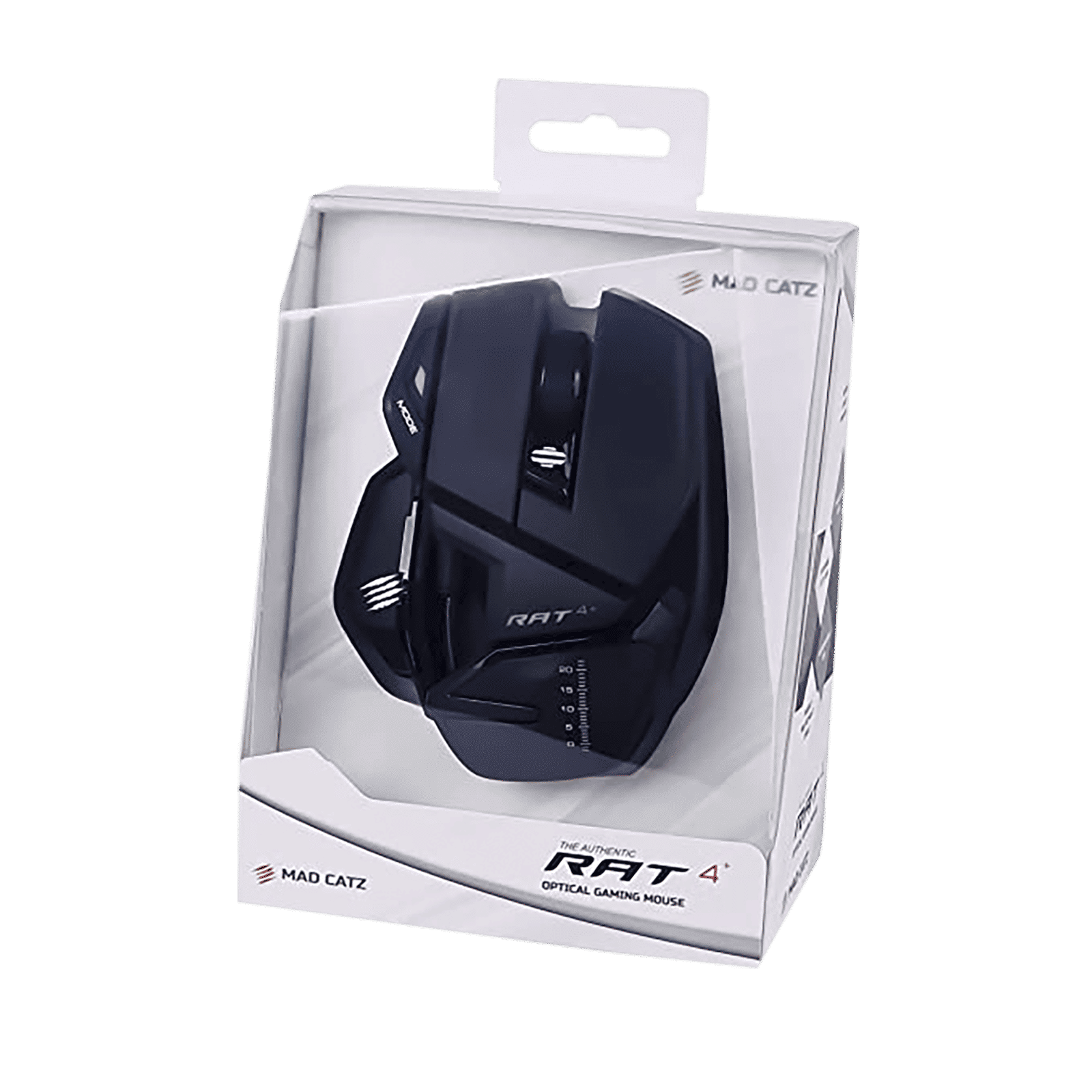MAD CATZ R.A.T. 4+ Wired Optical Gaming Mouse (7200 DPI Adjustable, Adjustable Palm Rest, Black/White)_8