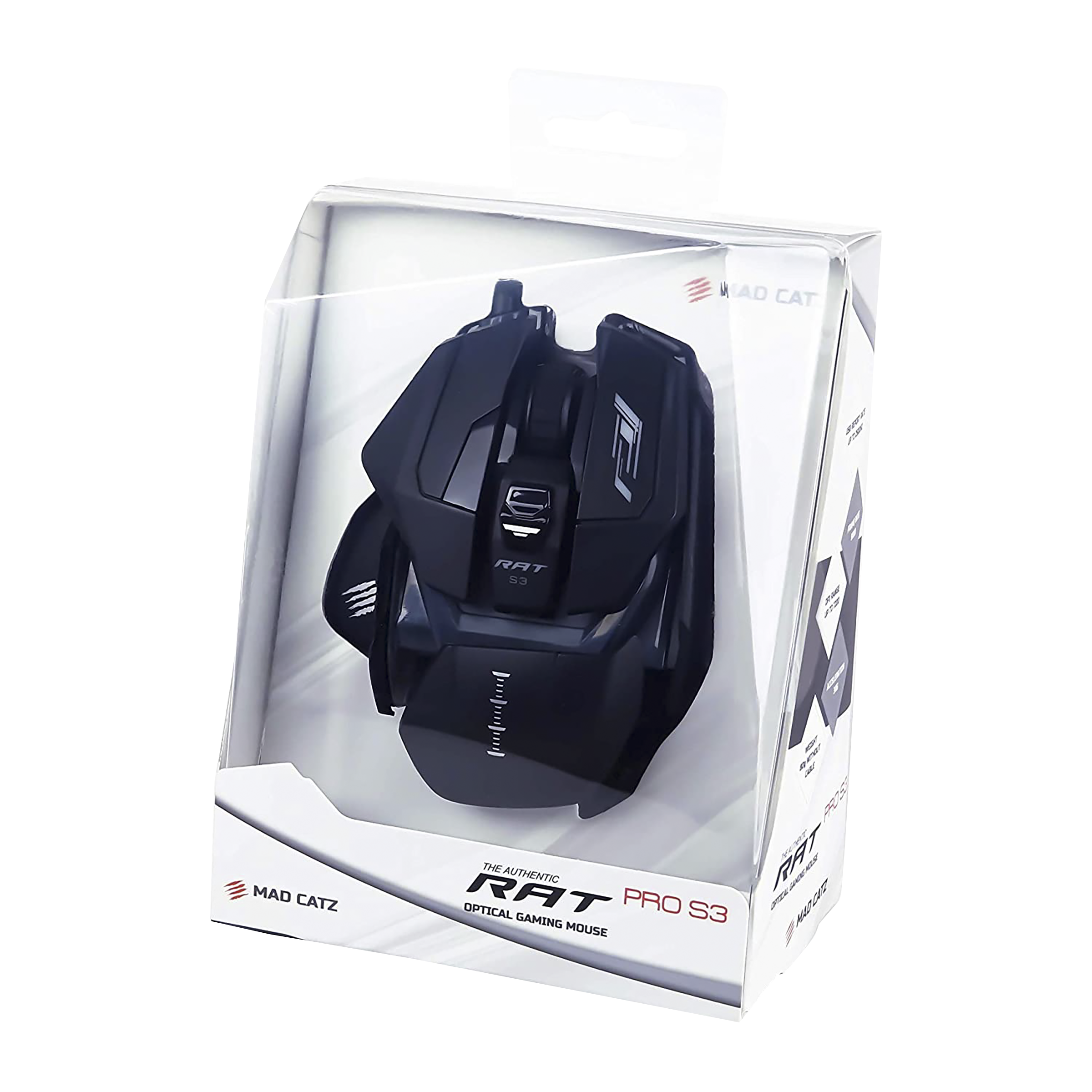 MAD CATZ R.A.T. PRO S3 Wired Optical Gaming Mouse with Customizable Buttons (7200 DPI Adjustable, Ergonomic Design, Black)_5