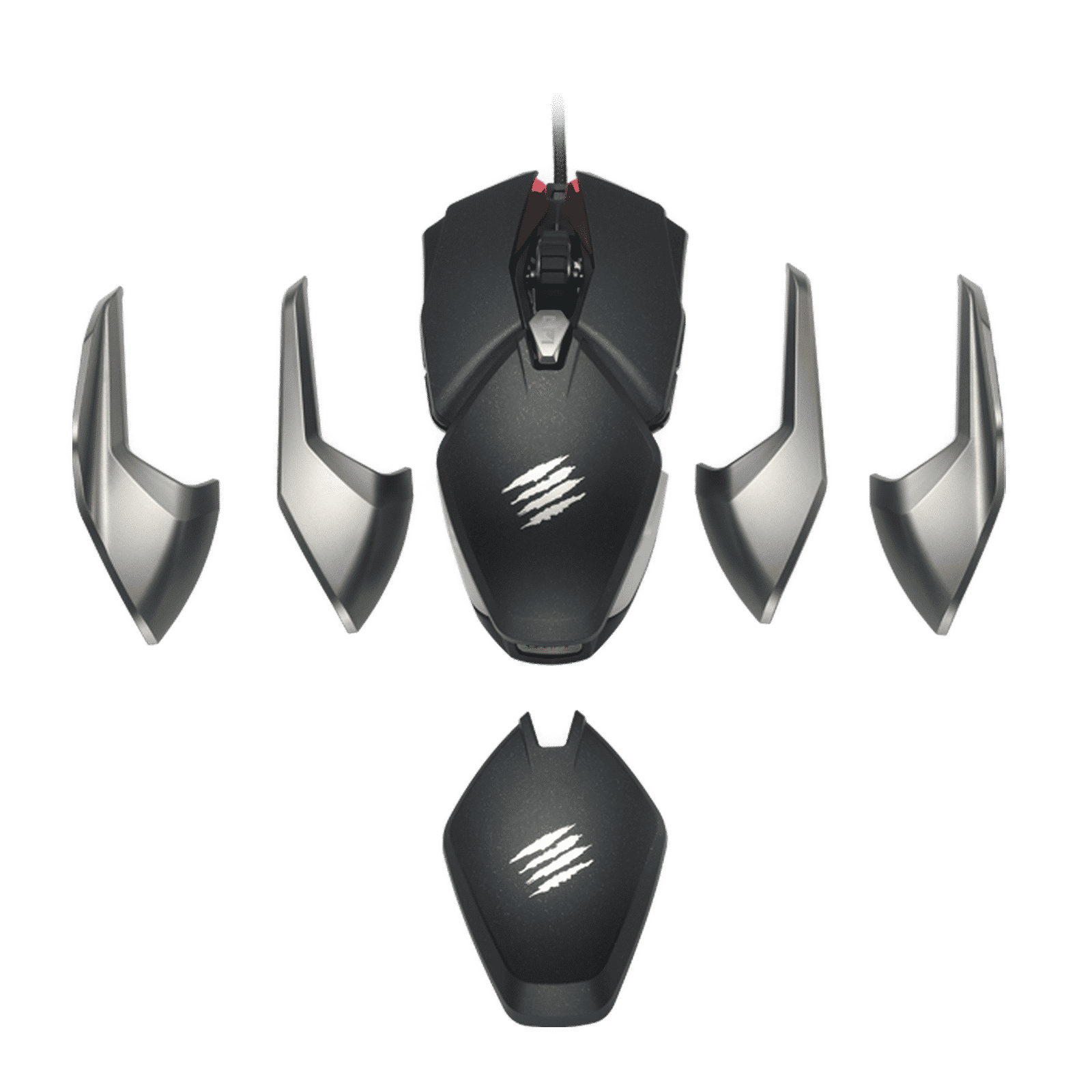 MAD CATZ B.A.T. 6+ Wired Optical Gaming Mouse with Customizable Buttons (16000 DPI Adjustable, Ambidextrous Design, Black)_8