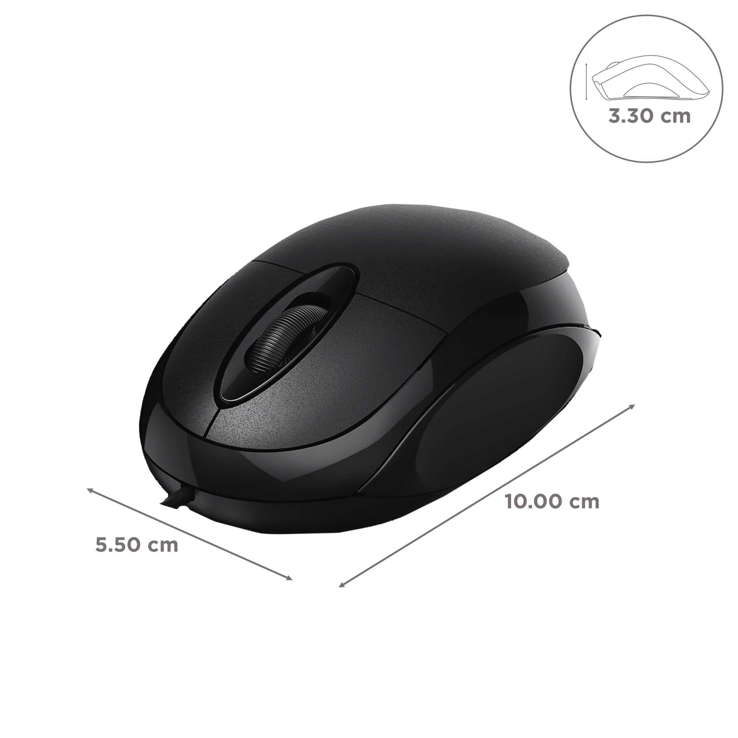 hama MC-100 Wired Optical Mouse (1000 DPI, Super-Precise, Black) hama MC-100 Wired Optical Mouse (1000 DPI, Super-Precise, Black)_3