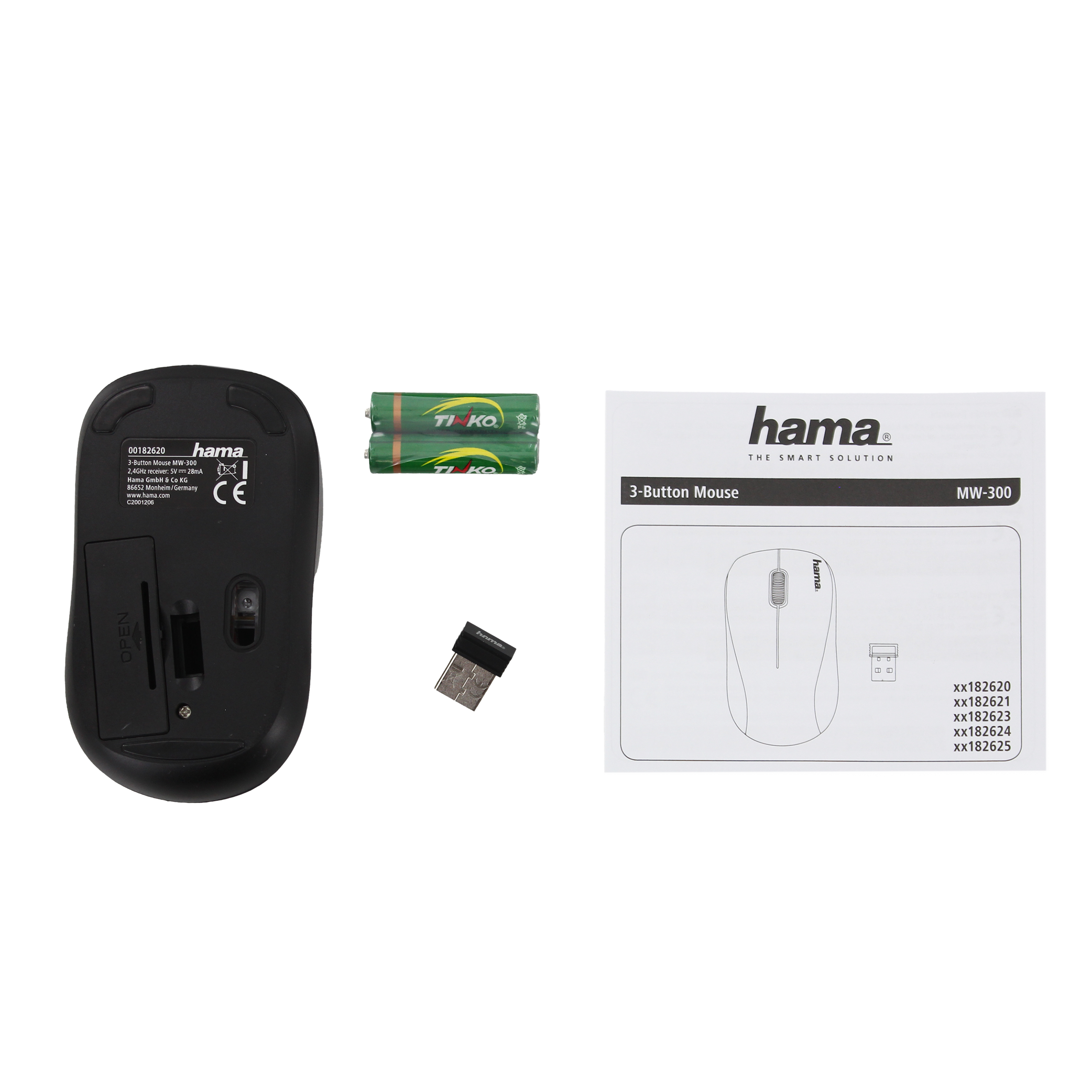 hama MW-300 Wireless Optical Gaming Mouse with Silent Click Buttons (1200 DPI, Smart-Link Technology, Anthracite)_6