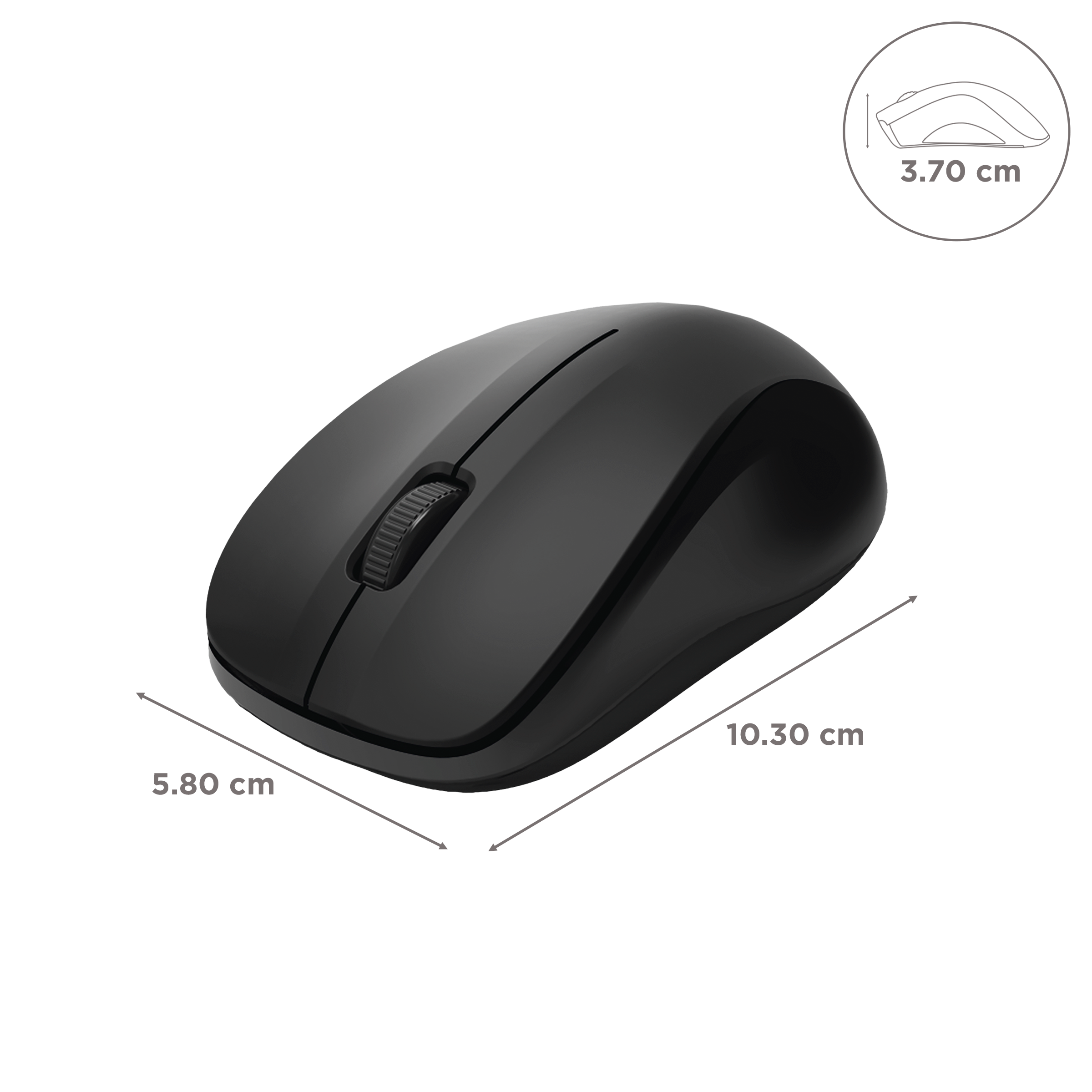hama MW-300 Wireless Optical Gaming Mouse with Silent Click Buttons (1200 DPI, Smart-Link Technology, Anthracite)_3