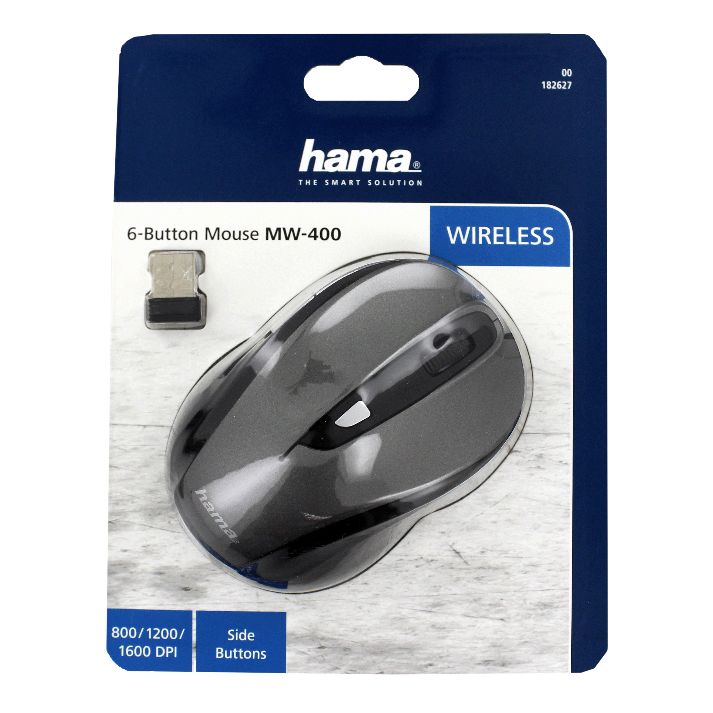 hama MW-400 Wireless Optical Gaming Mouse (1600 DPI, Ergonomic Design, Anthracite) hama MW-400 Wireless Optical Gaming Mouse (1600 DPI, Ergonomic Design, Anthracite)_7