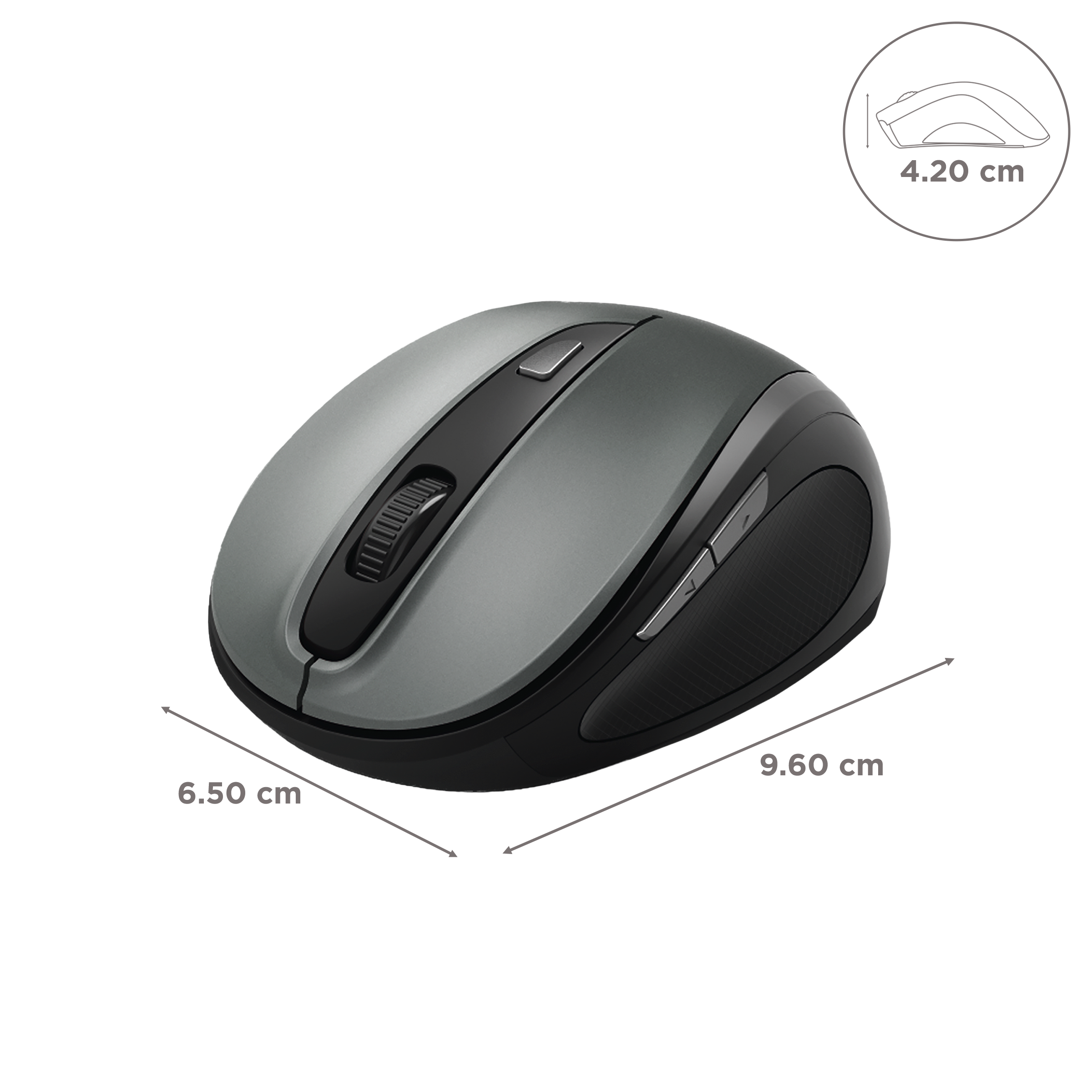 hama MW-400 Wireless Optical Gaming Mouse (1600 DPI, Ergonomic Design, Anthracite) hama MW-400 Wireless Optical Gaming Mouse (1600 DPI, Ergonomic Design, Anthracite)_3