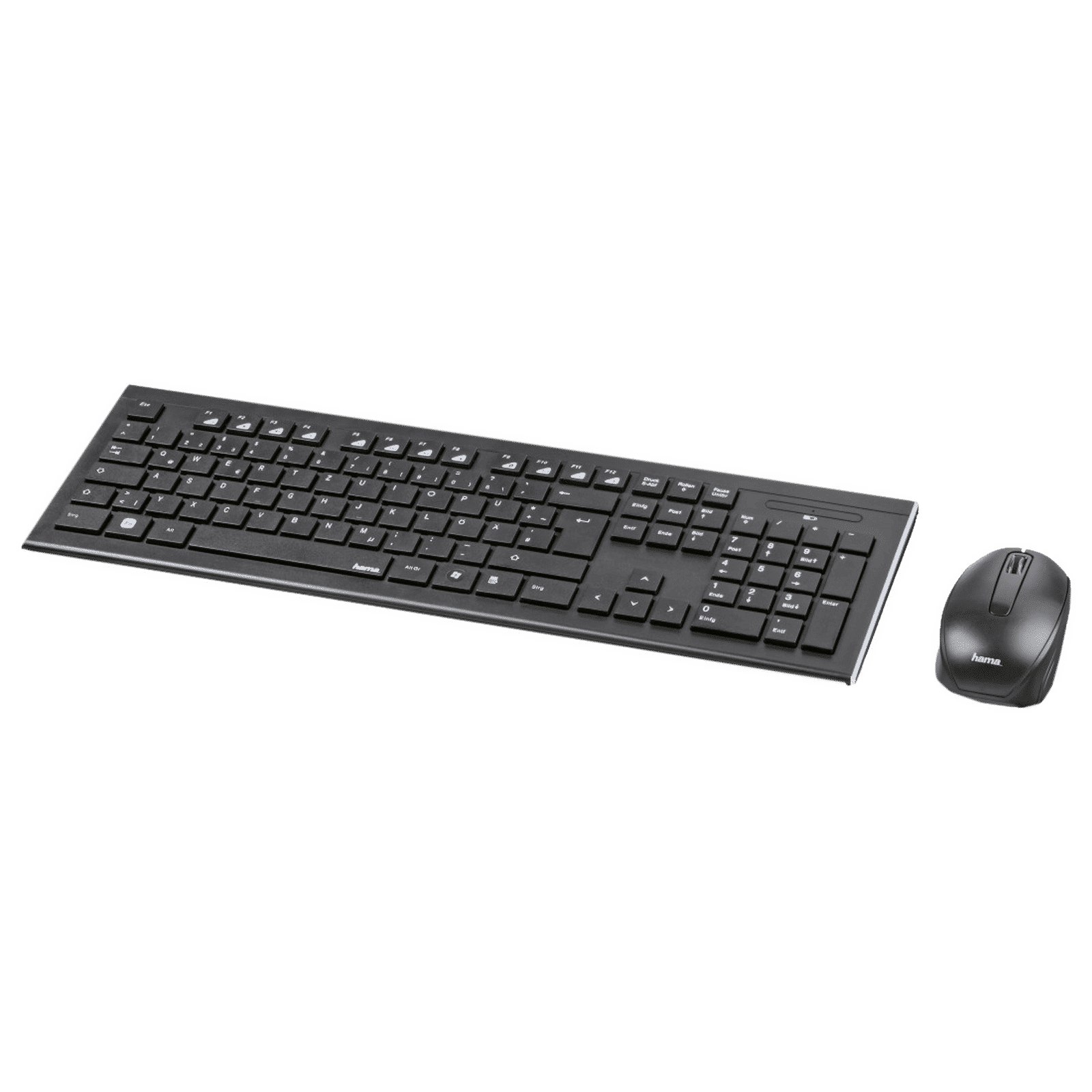 hama Cortino Wireless Keyboard & Mouse Combo (105 Keys, 1600 DPI Adjustable, Adjustable Sensitivity, Black)_12