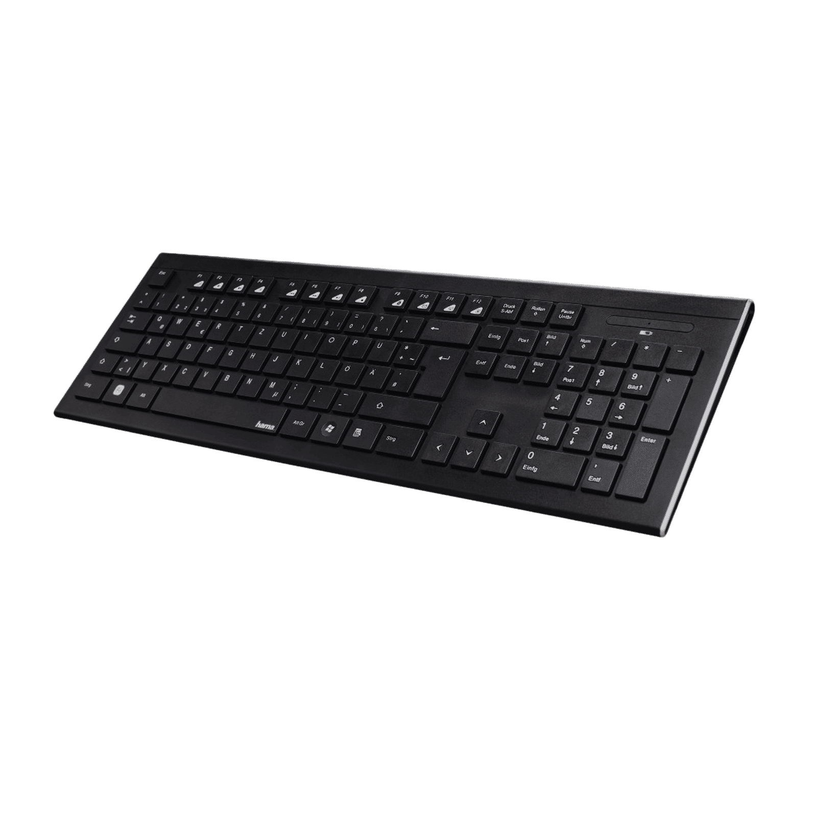 hama Cortino Wireless Keyboard & Mouse Combo (105 Keys, 1600 DPI Adjustable, Adjustable Sensitivity, Black)_2