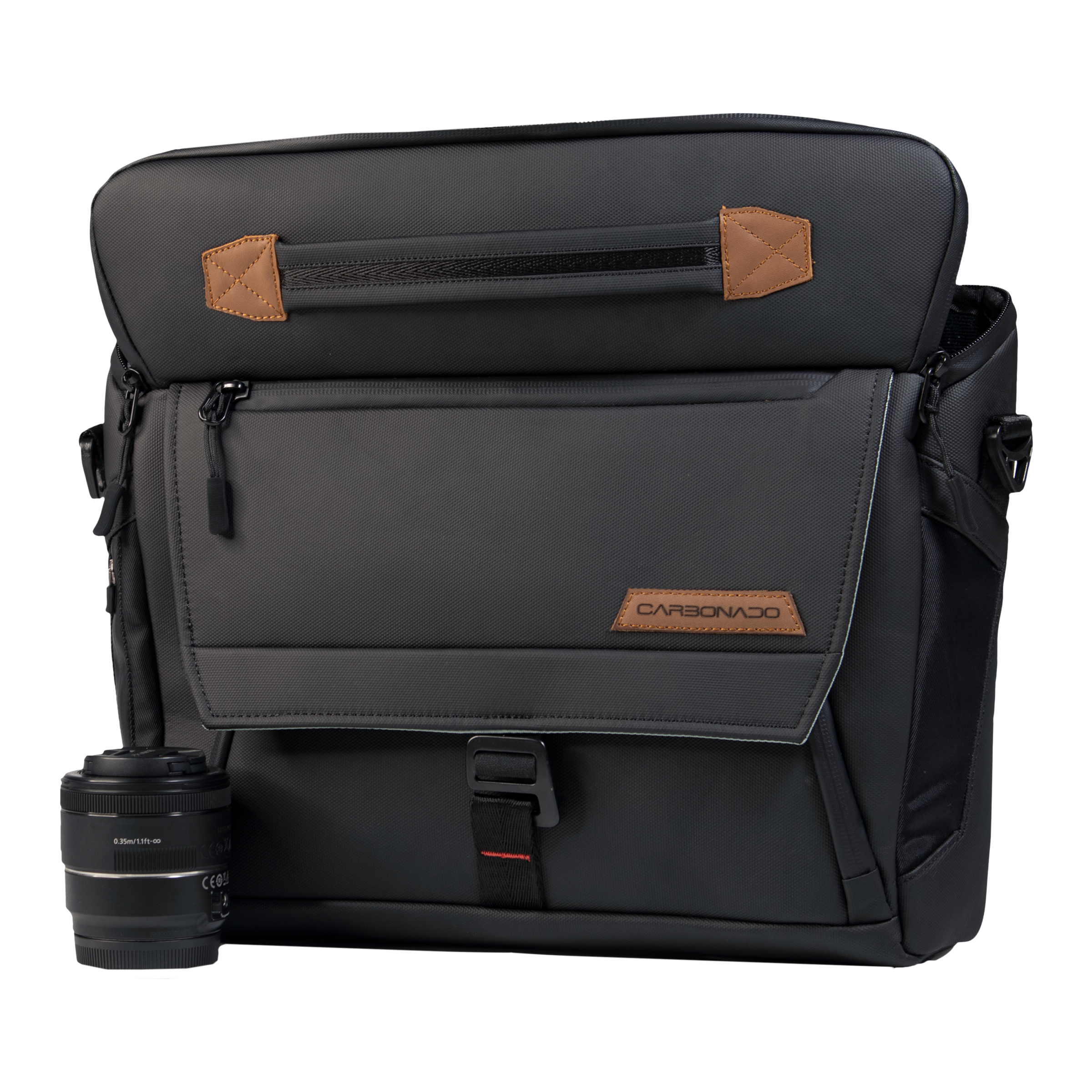 Carbonado Envoy Fabric Laptop Sling Bag for 14 Inch Laptop (10 L, G Hook, Black)_11