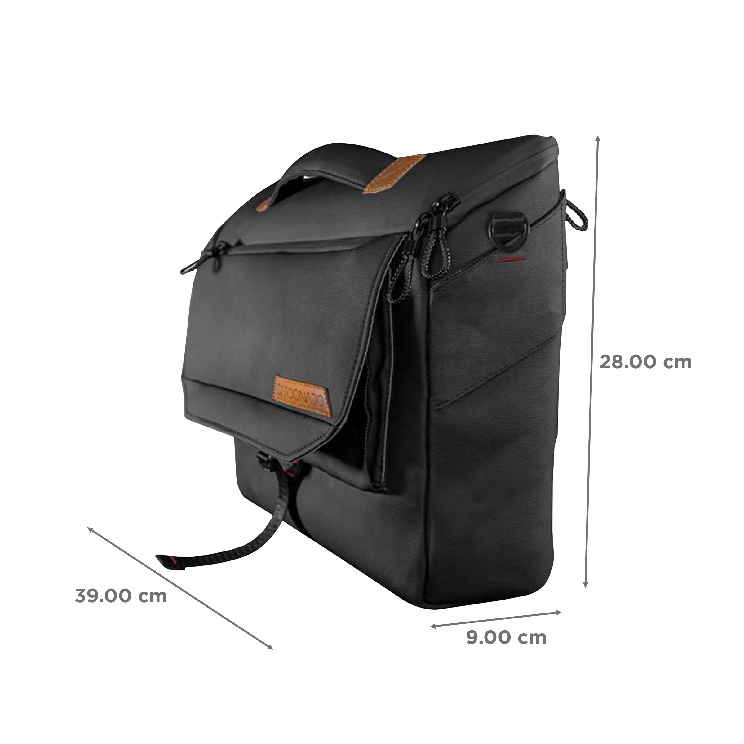 Carbonado Envoy Fabric Laptop Sling Bag for 14 Inch Laptop (10 L, G Hook, Black)_2