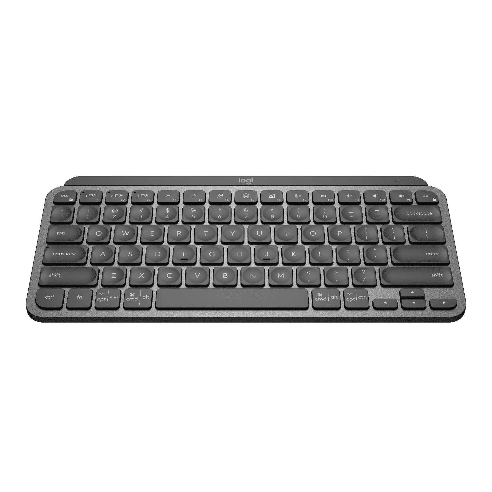 logitech MX Keys Mini Rechargeable Bluetooth Wireless Keyboard with Multi Device Connectivity (Hand Proximity Sensors, Graphite)_4