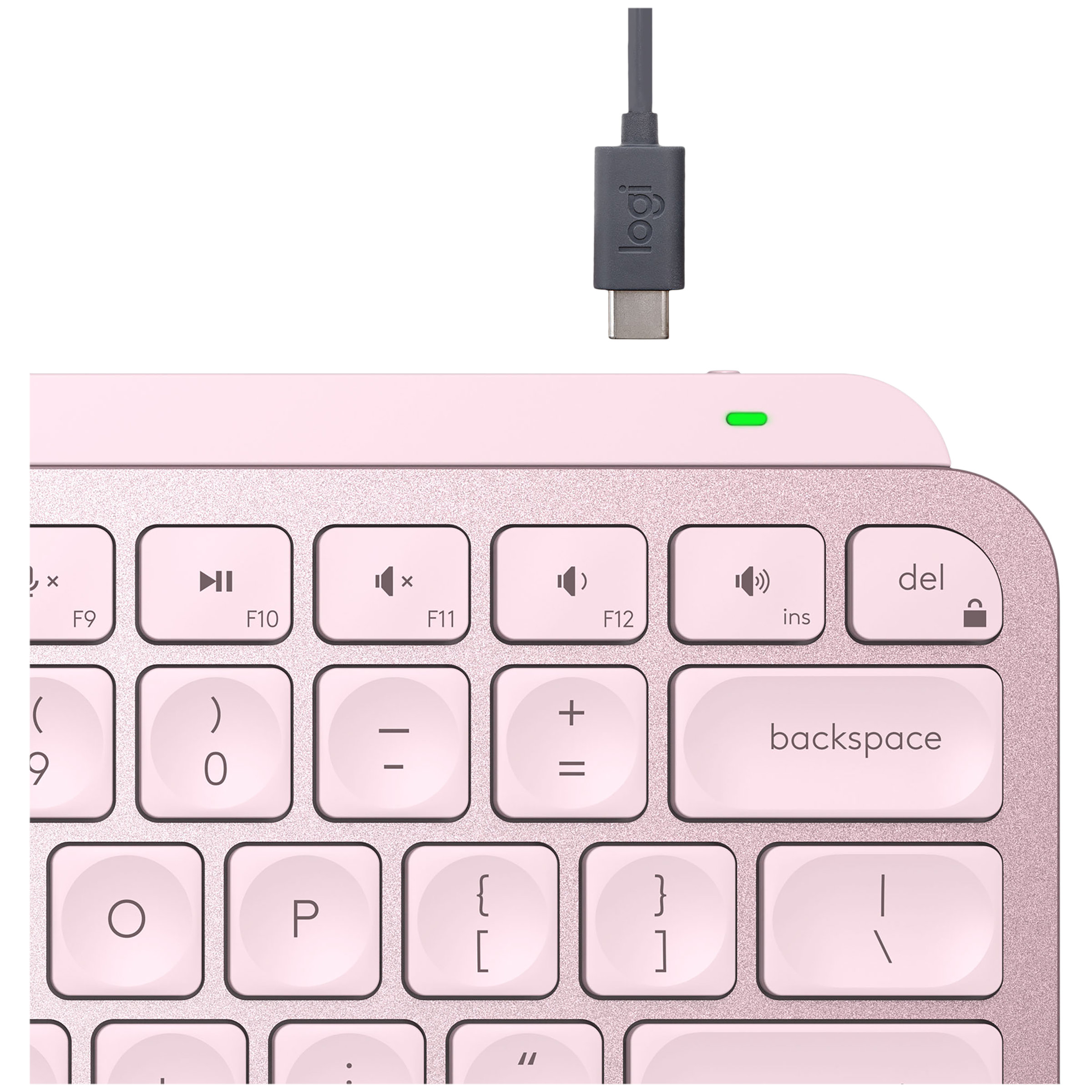 logitech MX Keys Mini Rechargeable Bluetooth Wireless Keyboard with Multi Device Connectivity (Ambient Light Sensors, Rose) logitech MX Keys Mini Rechargeable Bluetooth Wireless Keyboard with Multi Device Connectivity (Ambient Light Sensors, Rose)_19