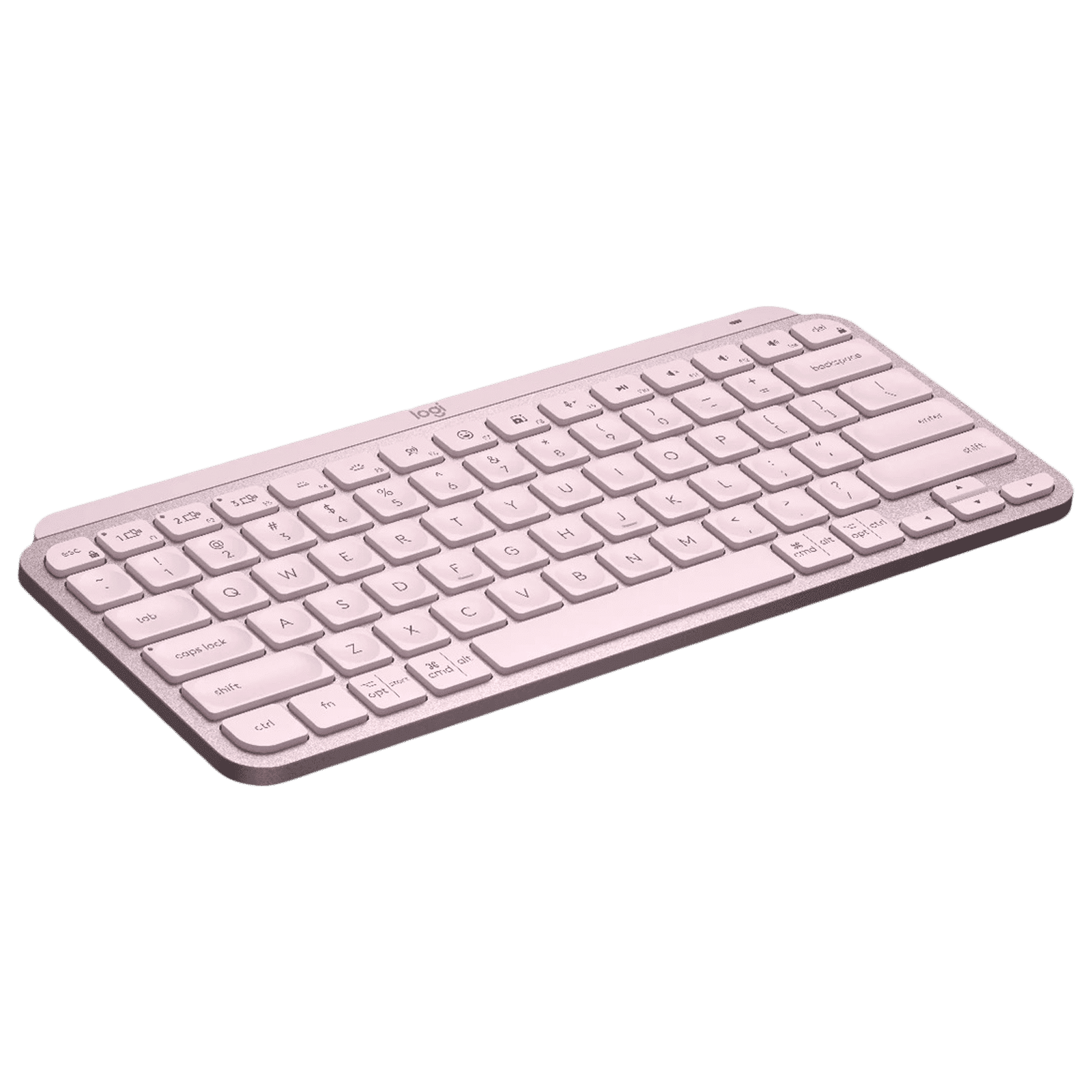 logitech MX Keys Mini Rechargeable Bluetooth Wireless Keyboard with Multi Device Connectivity (Ambient Light Sensors, Rose) logitech MX Keys Mini Rechargeable Bluetooth Wireless Keyboard with Multi Device Connectivity (Ambient Light Sensors, Rose)_5