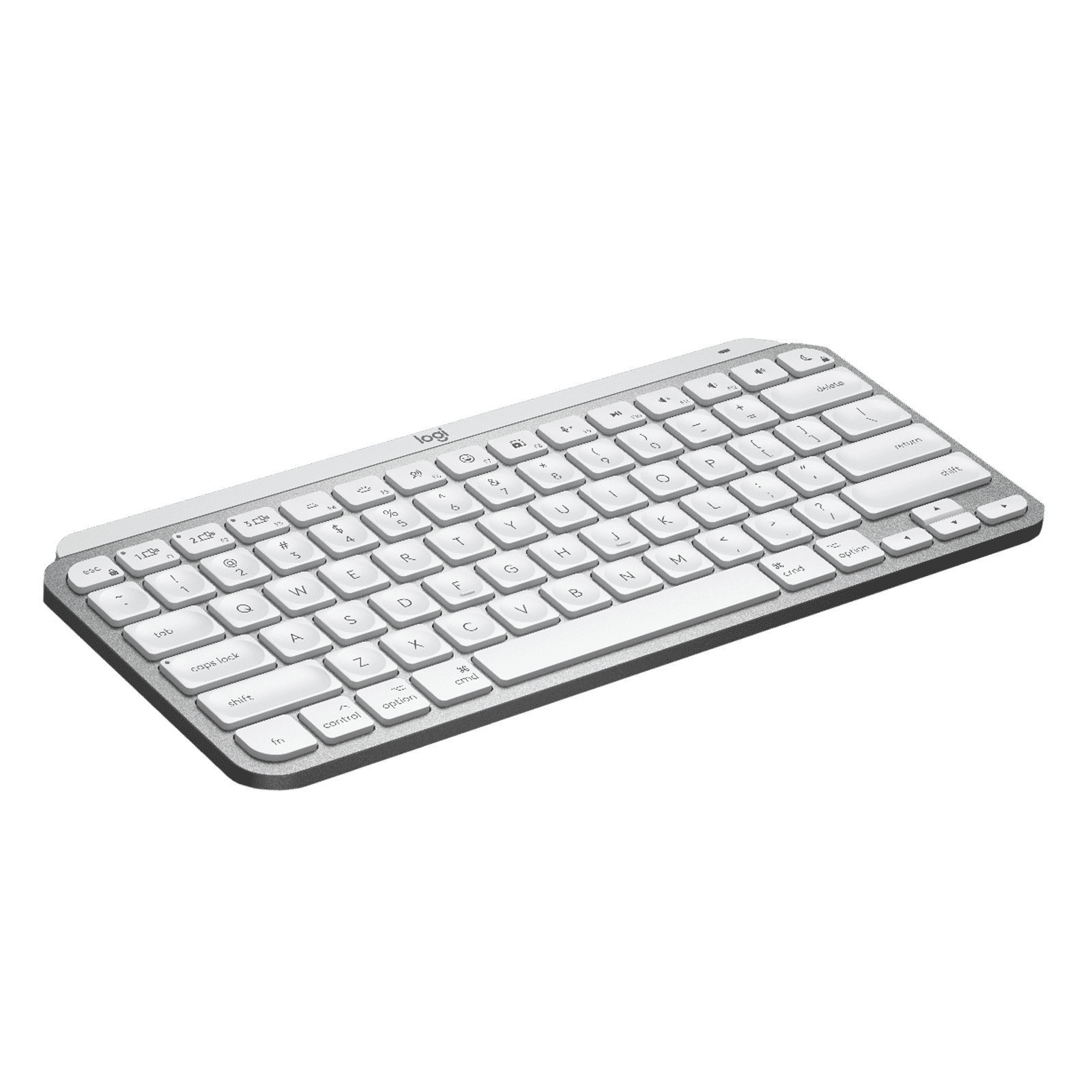 logitech MX Keys Mini Rechargeable Bluetooth Wireless Keyboard with Multi Device Connectivity (Ambient Light Sensors, Pale Grey)_9