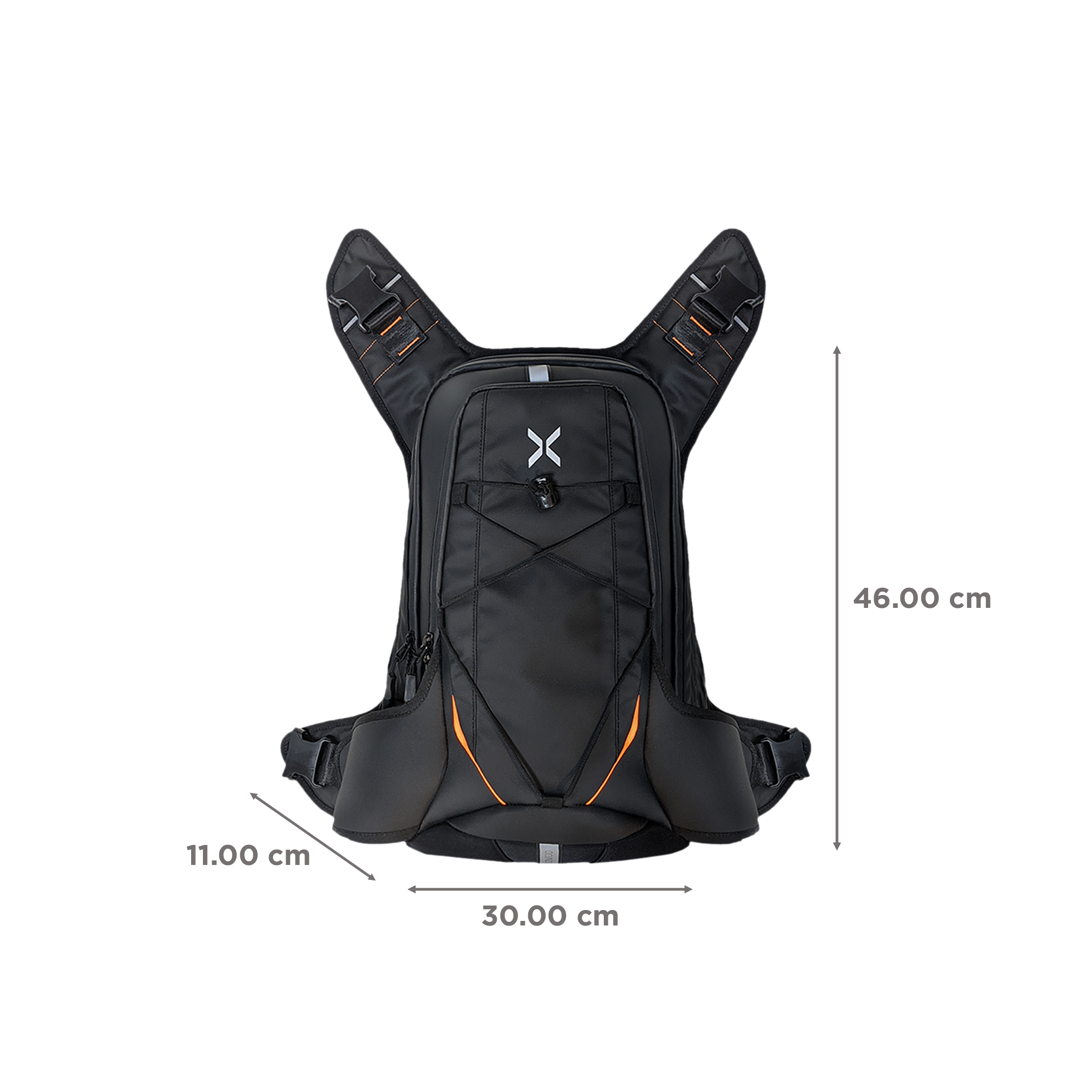 Carbonado X14 Fabric Laptop Backpack for 14 Inch Laptop (Water Resistant, Tangerine)_3