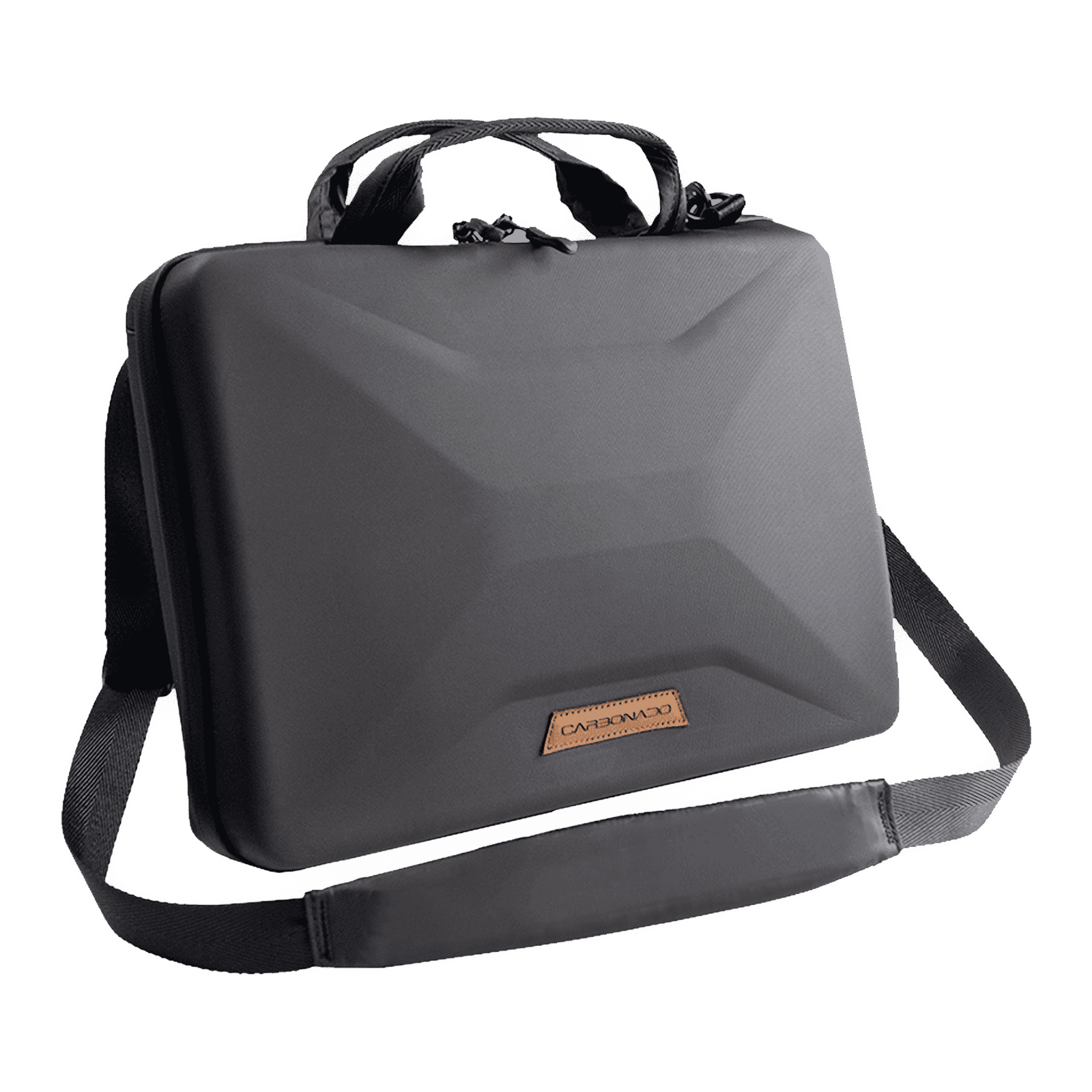 Carbonado Nova Pro Fabric Laptop Sling Bag for 14 Inch Laptop (Water Repellent, Black)_9