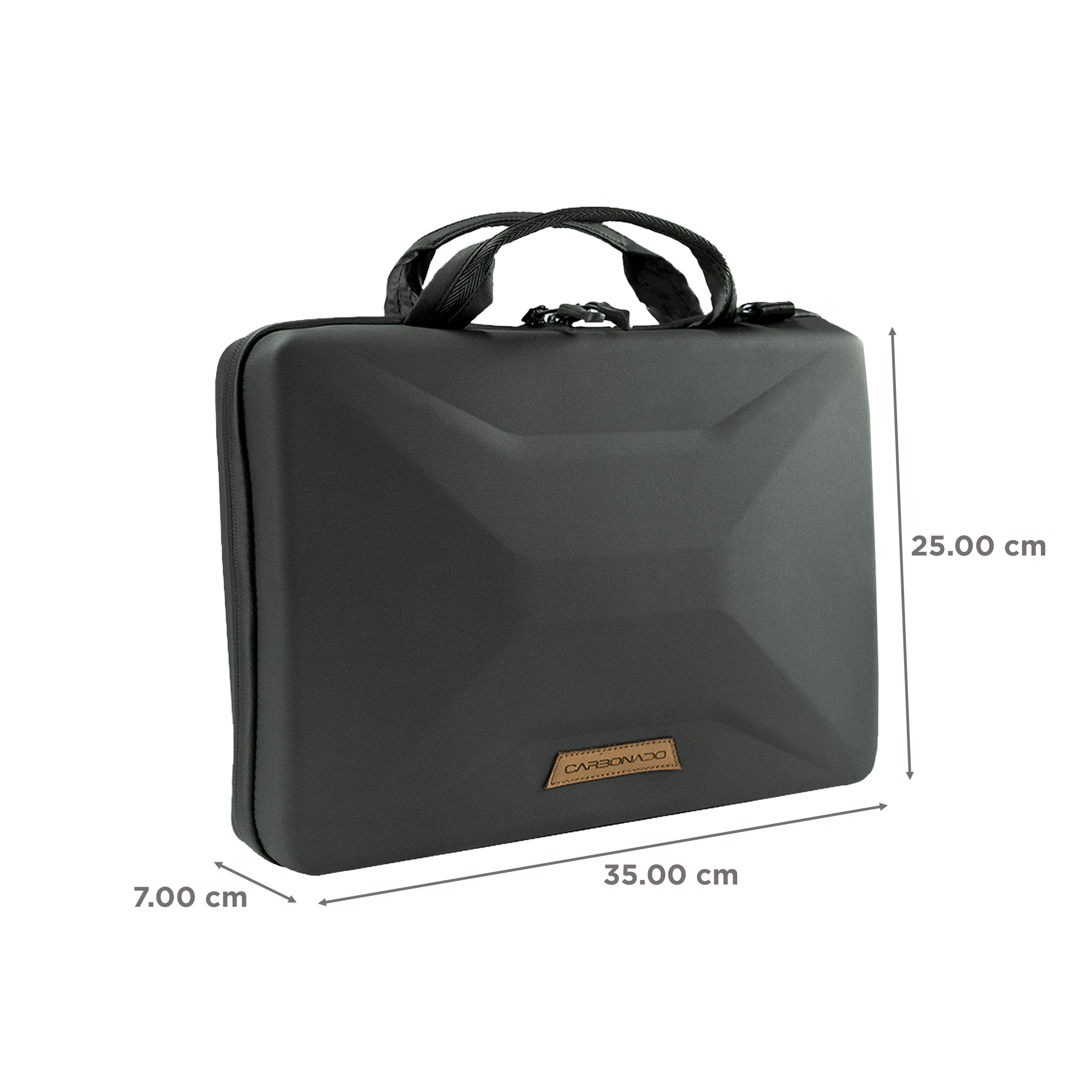 Carbonado Nova Pro Fabric Laptop Sling Bag for 14 Inch Laptop (Water Repellent, Black)_2