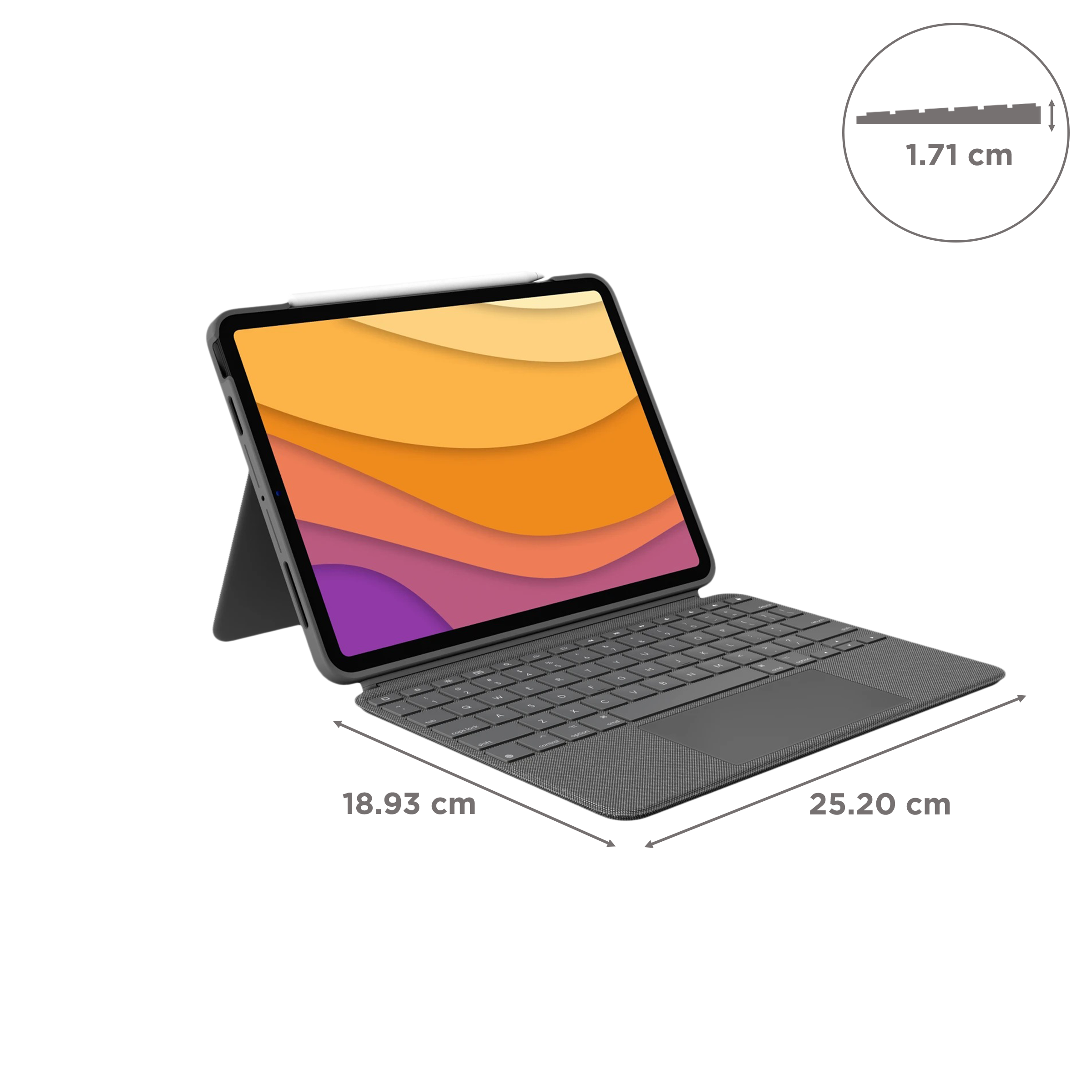 logitech Combo Touch Bluetooth Detachable Keyboard for Apple iPad Air 10.9 Inch (4th & 5th Gen) with Touchpad (Adjustable Kickstand, Oxford Grey) logitech Combo Touch Bluetooth Detachable Keyboard for Apple iPad Air 10.9 Inch (4th & 5th Gen) with Touchpad (Adjustable Kickstand, Oxford Grey)_2