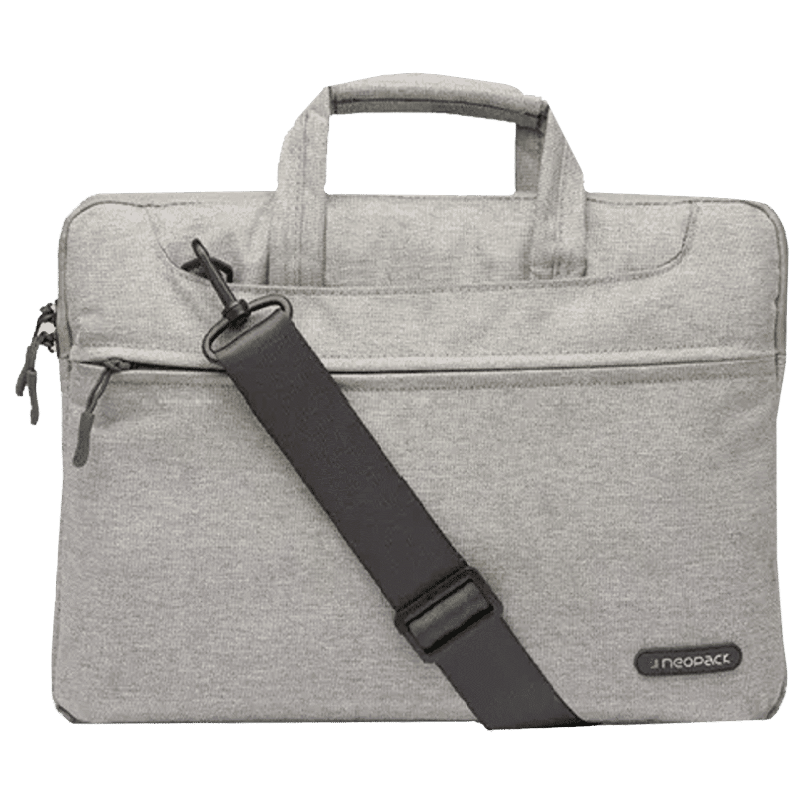 neopack Svelte Nylon, Fabric Laptop Sling Bag for 13.3 & 14.2 Inch Laptop (Lightweight, Stone Grey)_7