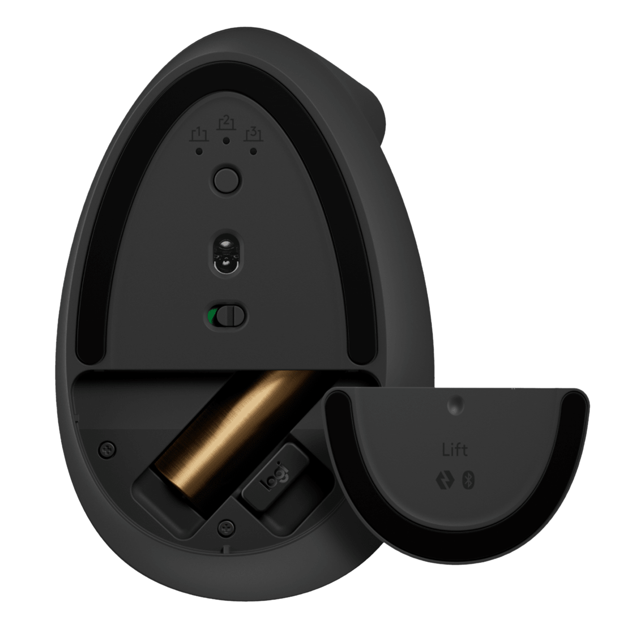 logitech Lift Wireless Optical Vertical Mouse with Thumb Rest (4000 DPI Adjustable, Whisper Quiet Clicks, Graphite)_6