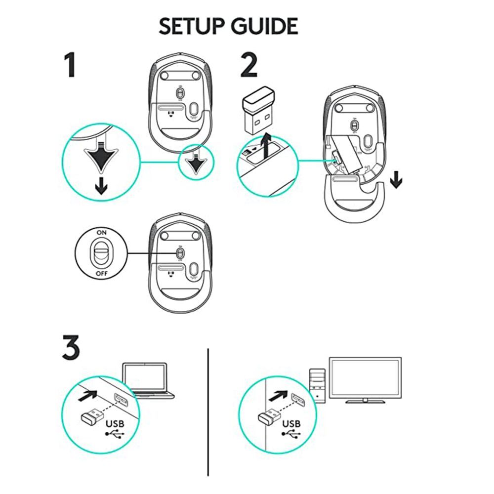 logitech B170 Wireless Optical Performance Mouse (1000 DPI, Plug & Play, Black) logitech B170 Wireless Optical Performance Mouse (1000 DPI, Plug & Play, Black)_6