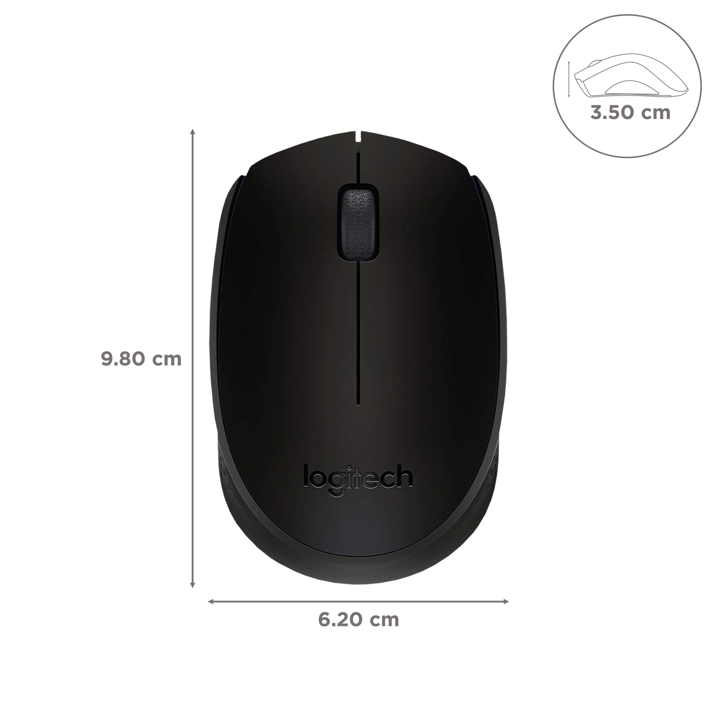 logitech B170 Wireless Optical Performance Mouse (1000 DPI, Plug & Play, Black) logitech B170 Wireless Optical Performance Mouse (1000 DPI, Plug & Play, Black)_3