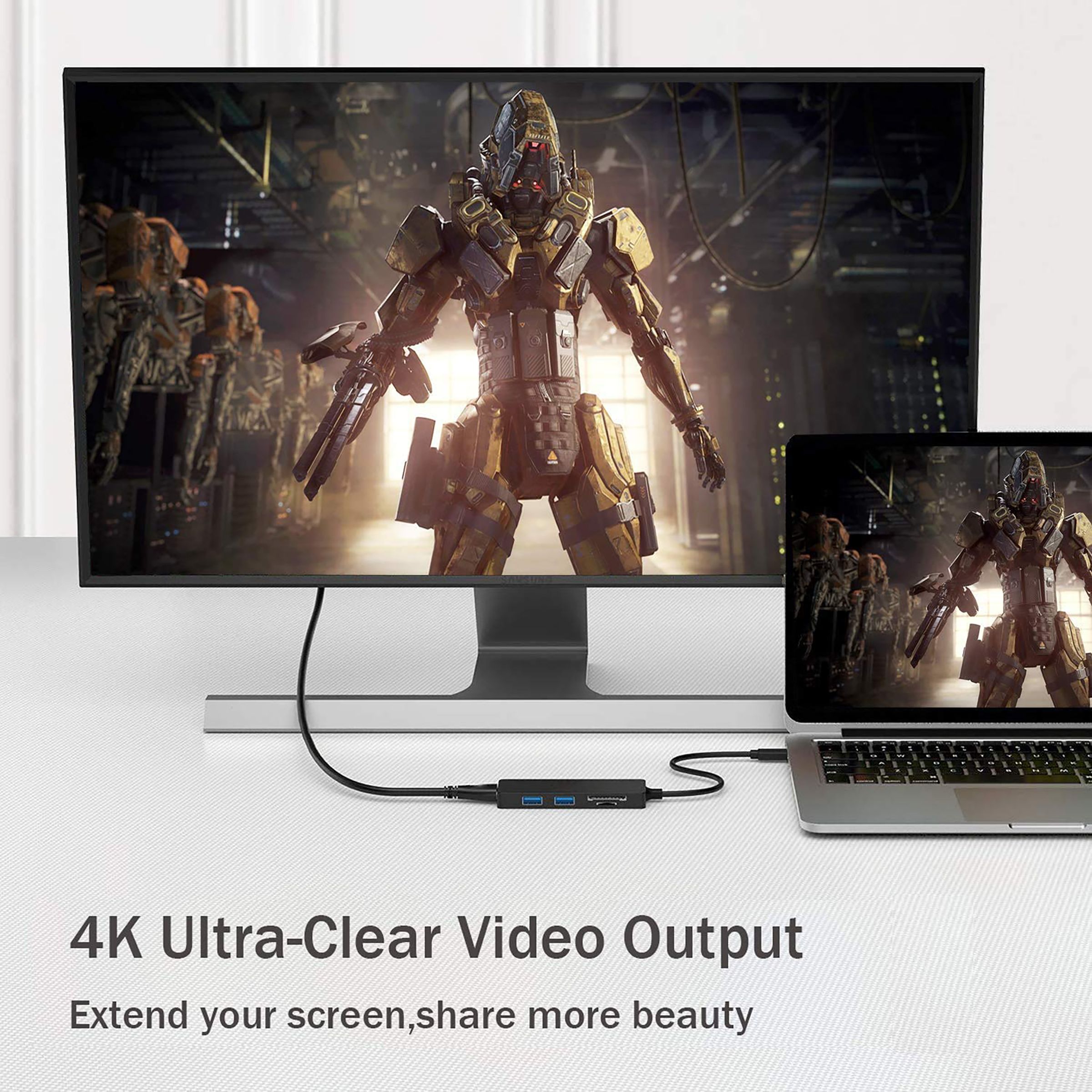 LAPCARE Lap-C 5-in-1 USB 3.1 Type C to USB 3.0 Type A, SD Card, HDMI, MicroSD Card Slot Docking Station (Multi-Media Connectivity, Black) LAPCARE Lap-C 5-in-1 USB 3.1 Type C to USB 3.0 Type A, SD Card, HDMI, MicroSD Card Slot Docking Station (Multi-Media Connectivity, Black)_7