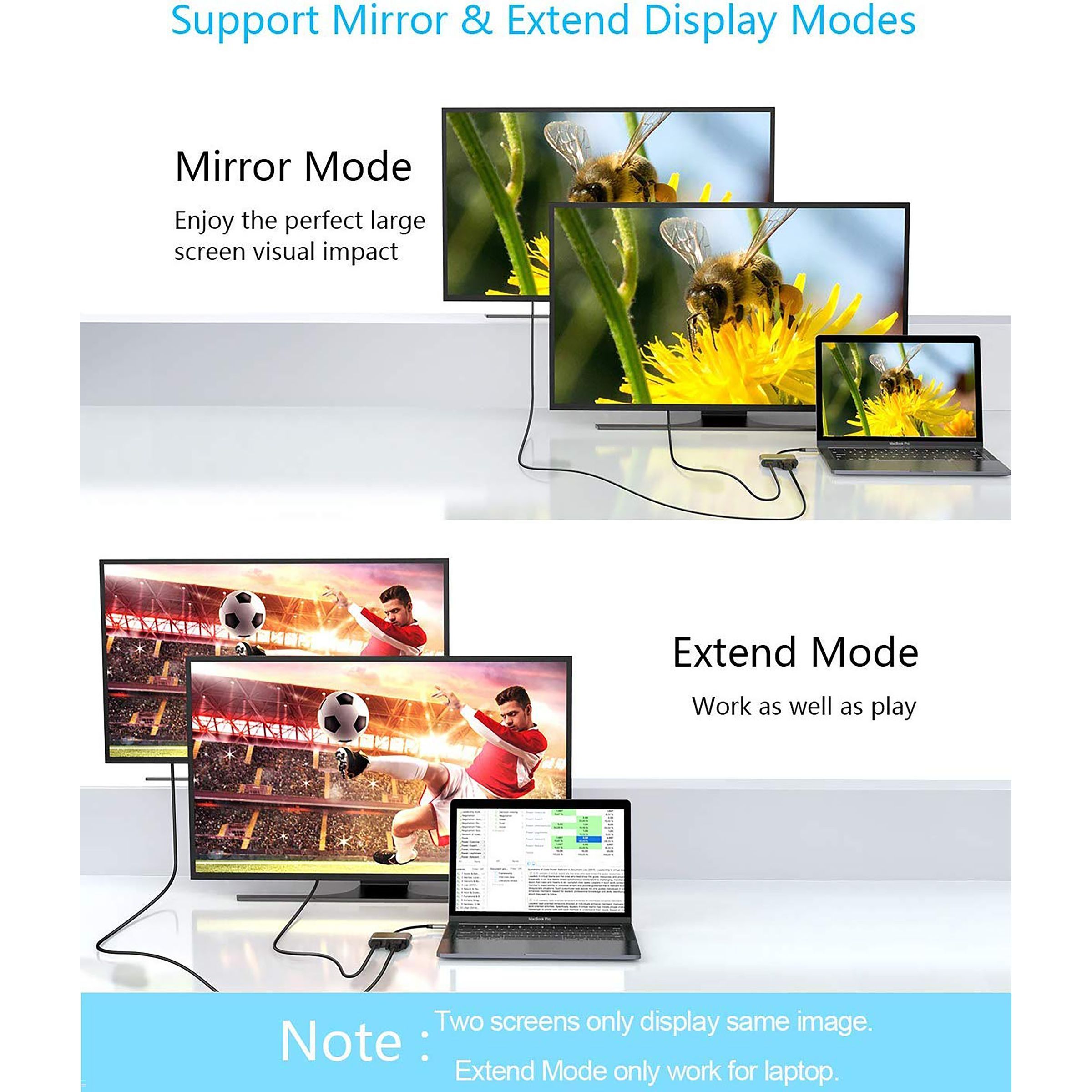 LAPCARE Lap-C 4-in-1 USB Type C to HDMI, VGA Port, USB 3.0 Type A, USB Type C Docking Station (Instant Expansion, Black) LAPCARE Lap-C 4-in-1 USB Type C to HDMI, VGA Port, USB 3.0 Type A, USB Type C Docking Station (Instant Expansion, Black)_7