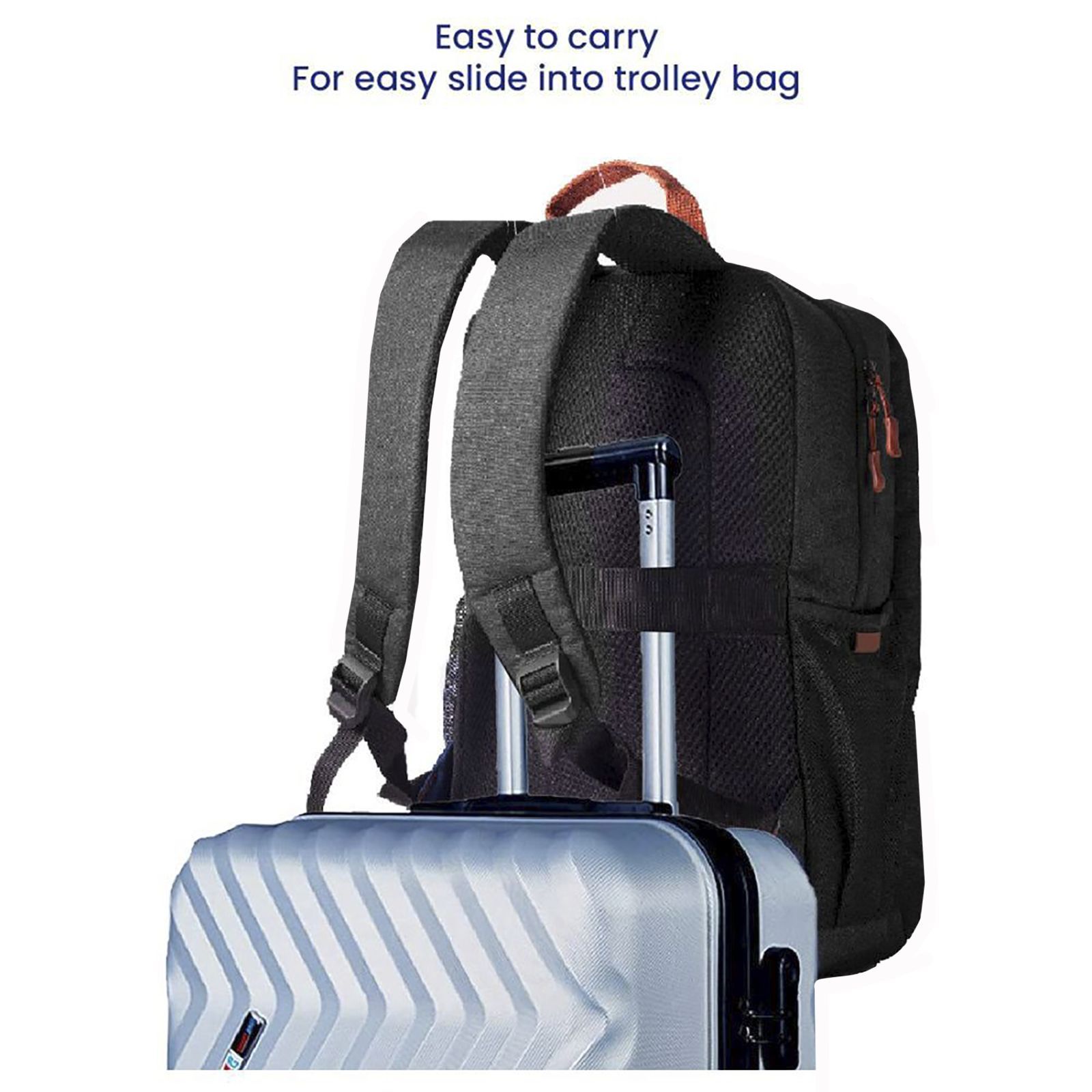 stuffcool Magnus Polyester Laptop Backpack for 15.6 & 16 Inch Laptop (20 L, Lightweight & Comfortable, Grey)_7