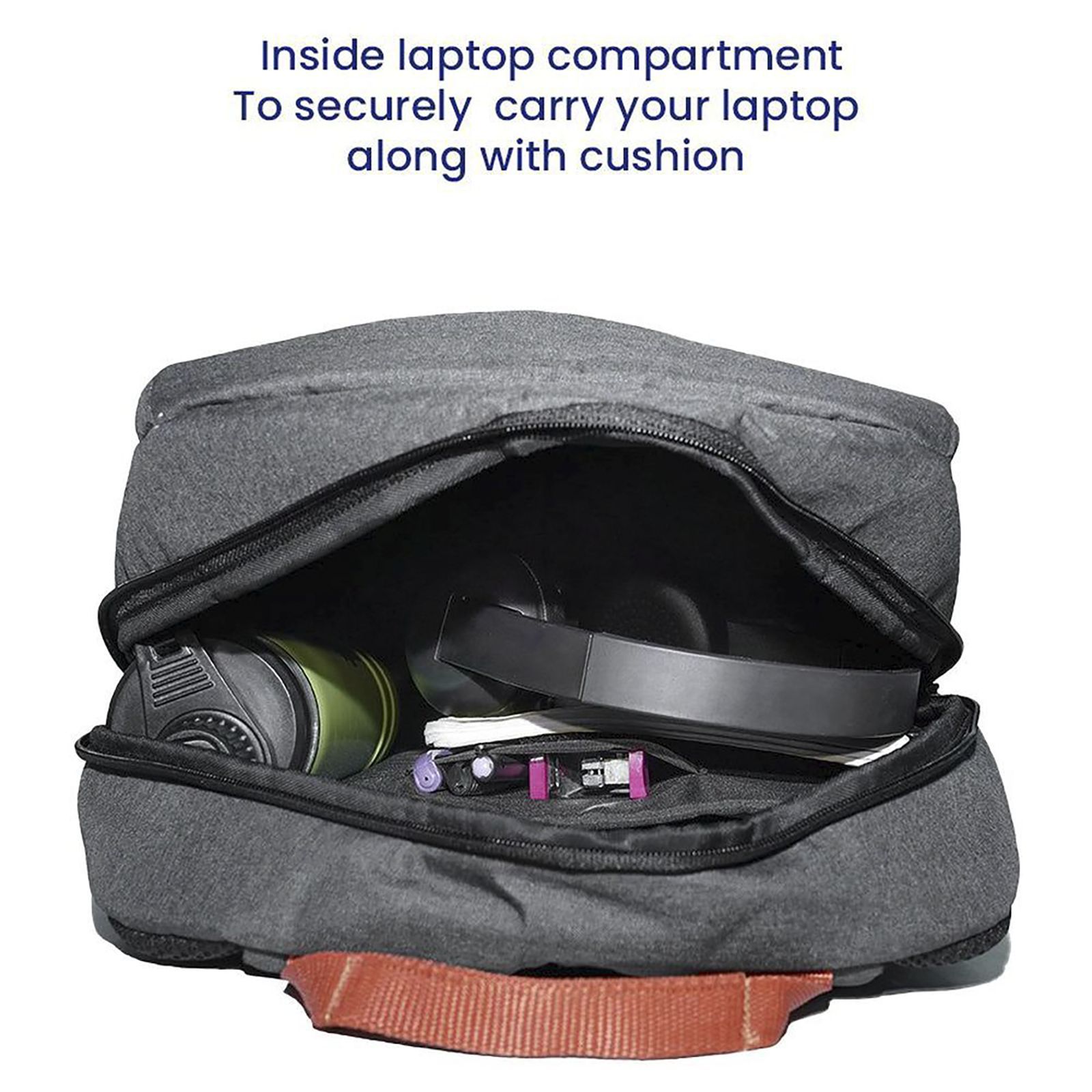 stuffcool Magnus Polyester Laptop Backpack for 15.6 & 16 Inch Laptop (20 L, Lightweight & Comfortable, Grey)_8