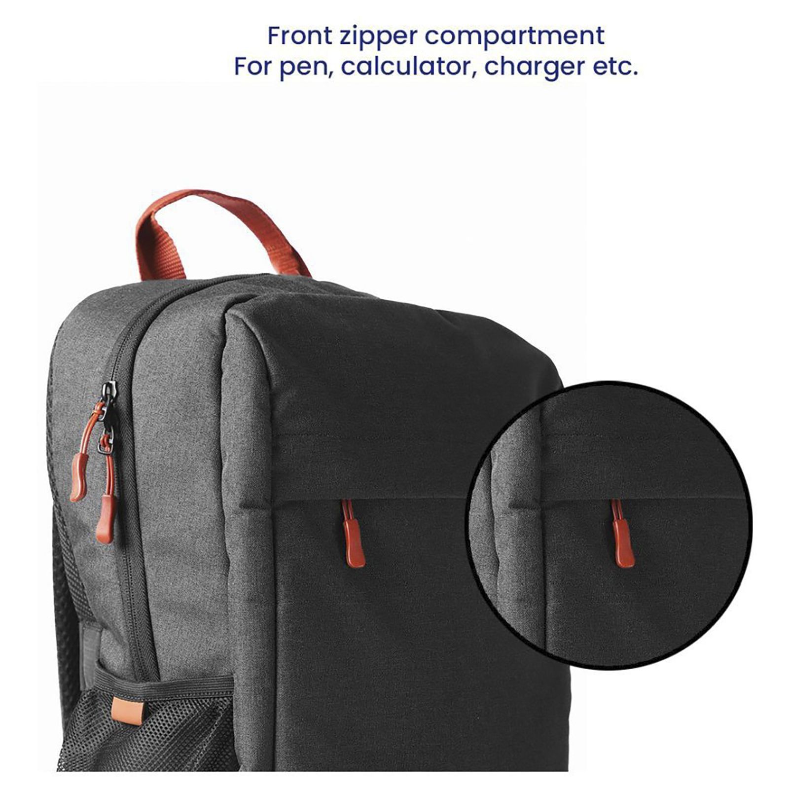 stuffcool Magnus Polyester Laptop Backpack for 15.6 & 16 Inch Laptop (20 L, Lightweight & Comfortable, Grey)_9