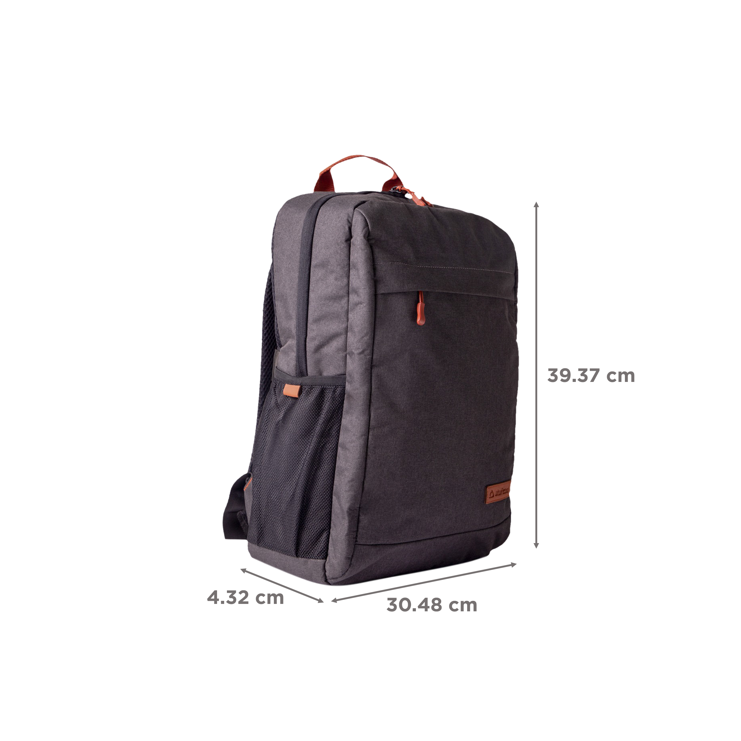 stuffcool Magnus Polyester Laptop Backpack for 15.6 & 16 Inch Laptop (20 L, Lightweight & Comfortable, Grey)_3