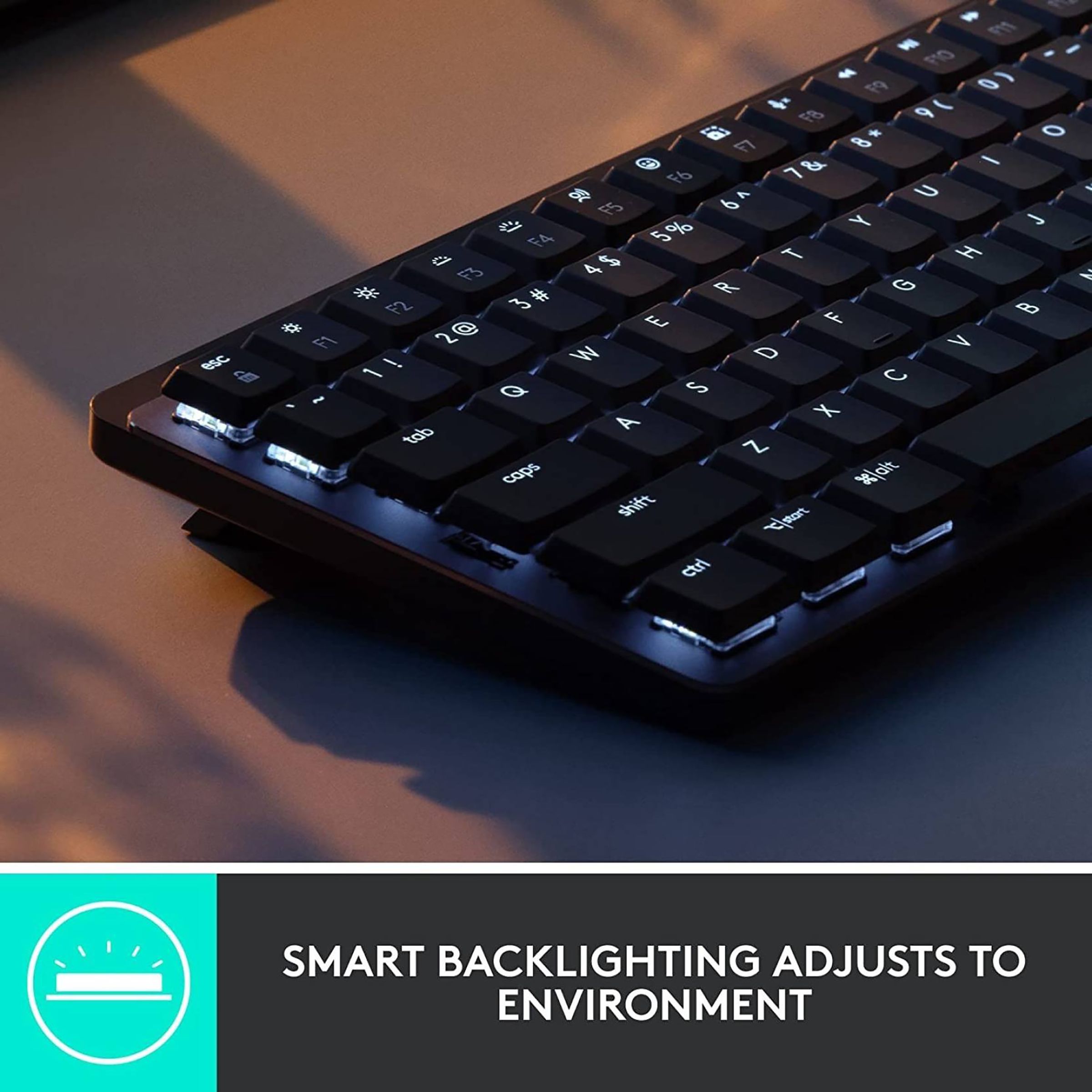logitech MX Mechanical Mini Rechargeable Bluetooth Wireless Performance Keyboard with Multi Device Connectivity (Ambient Light Sensors, Graphite)_9
