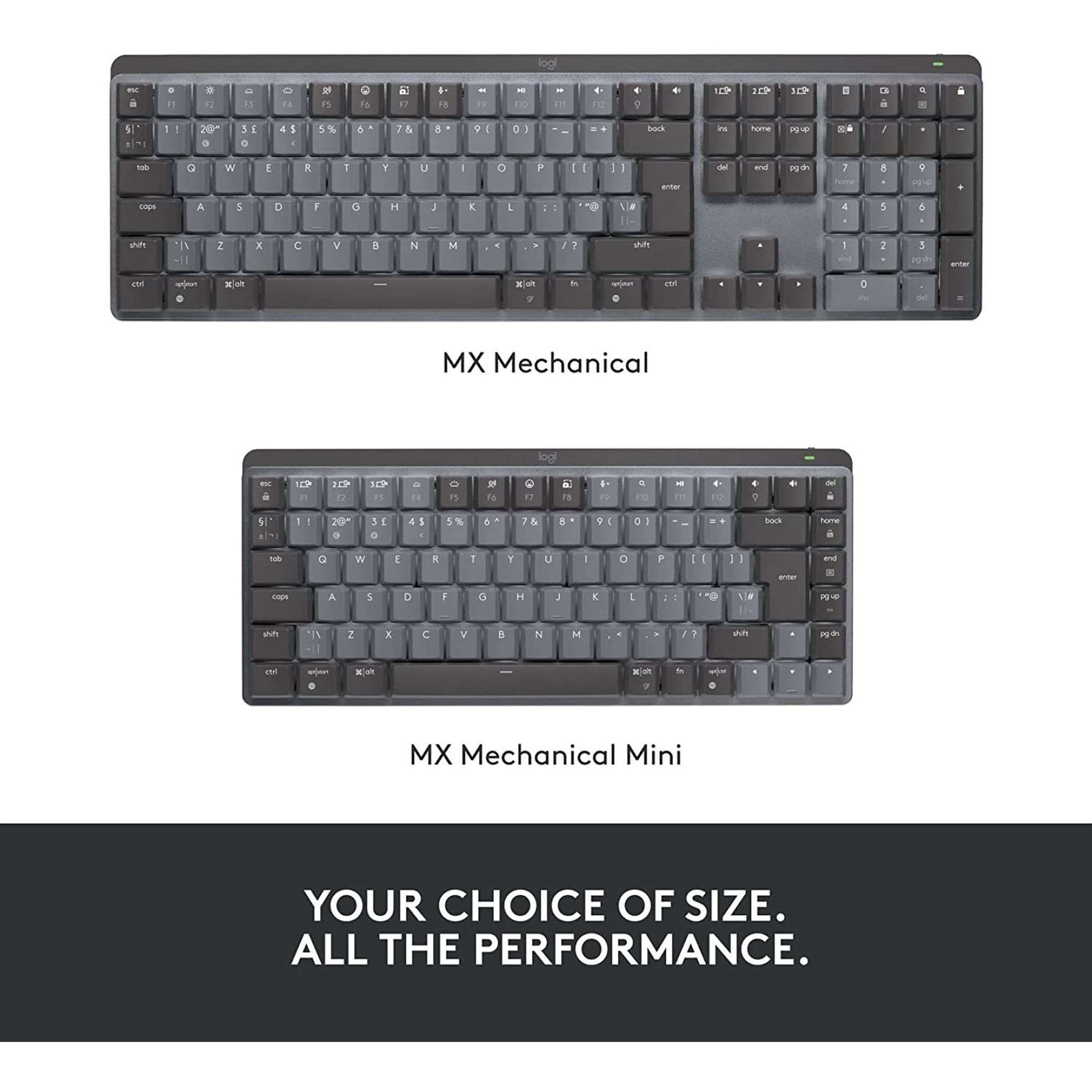 logitech MX Mechanical Mini Rechargeable Bluetooth Wireless Performance Keyboard with Multi Device Connectivity (Ambient Light Sensors, Graphite)_13