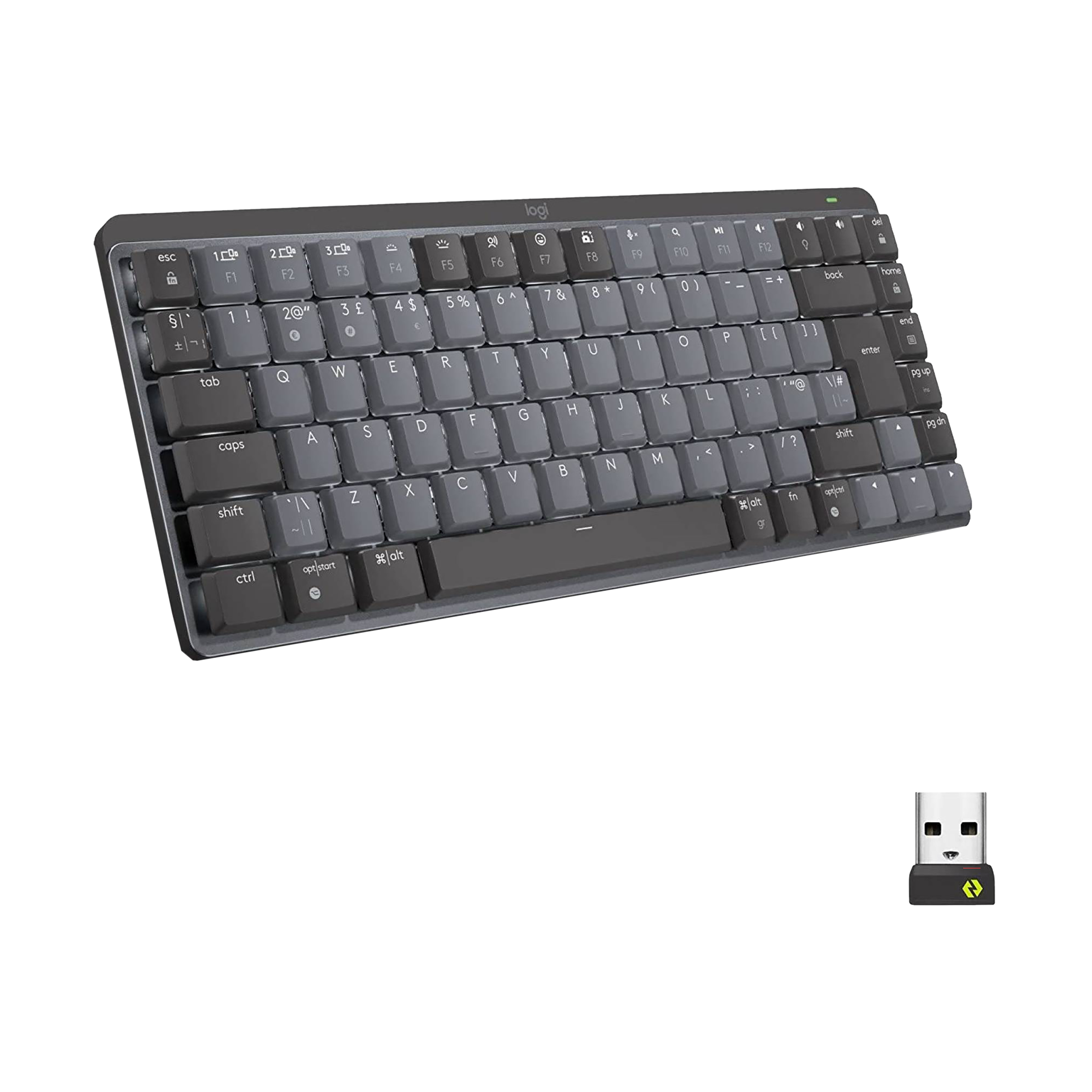 logitech MX Mechanical Mini Rechargeable Bluetooth Wireless Performance Keyboard with Multi Device Connectivity (Ambient Light Sensors, Graphite)_5