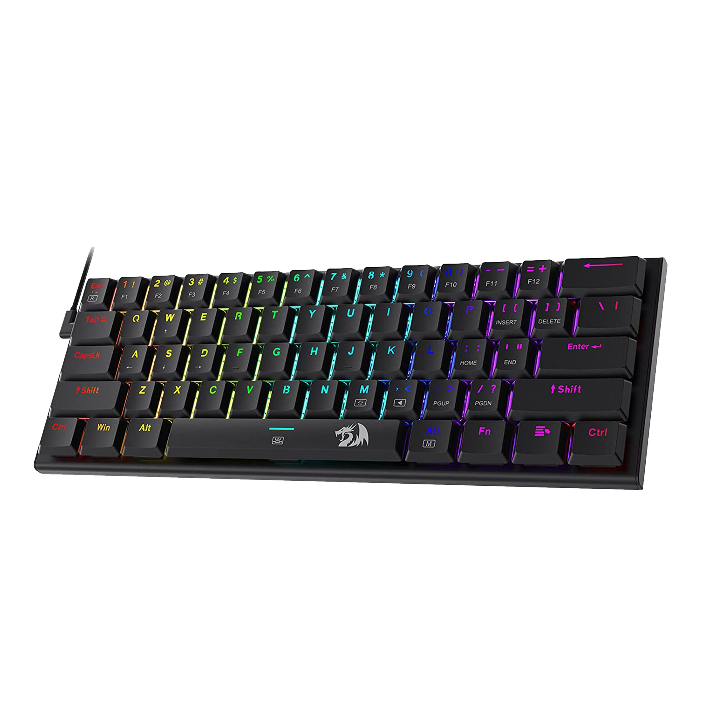 REDRAGON Anivia K614 Wired Gaming Keyboard (RGB Backlight Red Switch, Black)_1