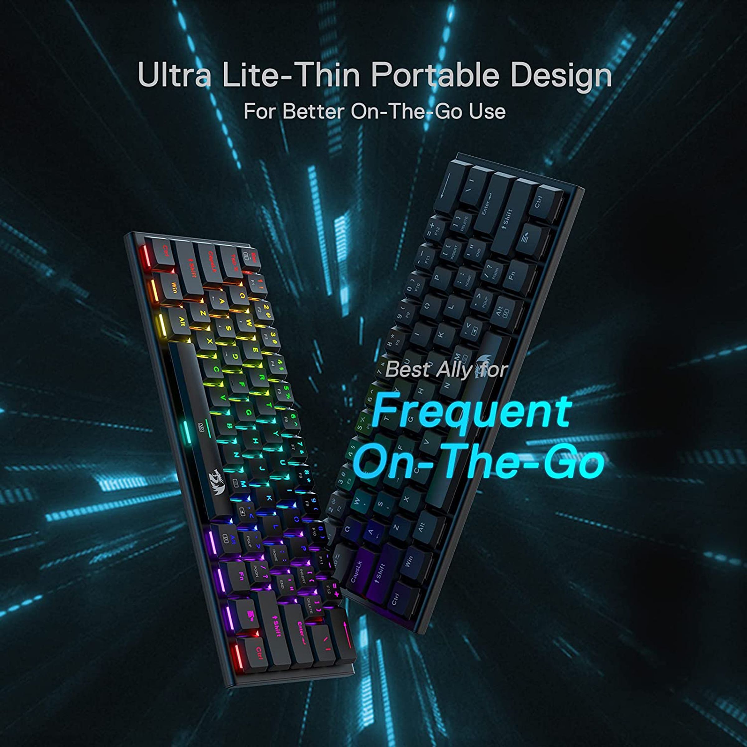 REDRAGON Anivia K614 Wired Gaming Keyboard (RGB Backlight Red Switch, Black)_9