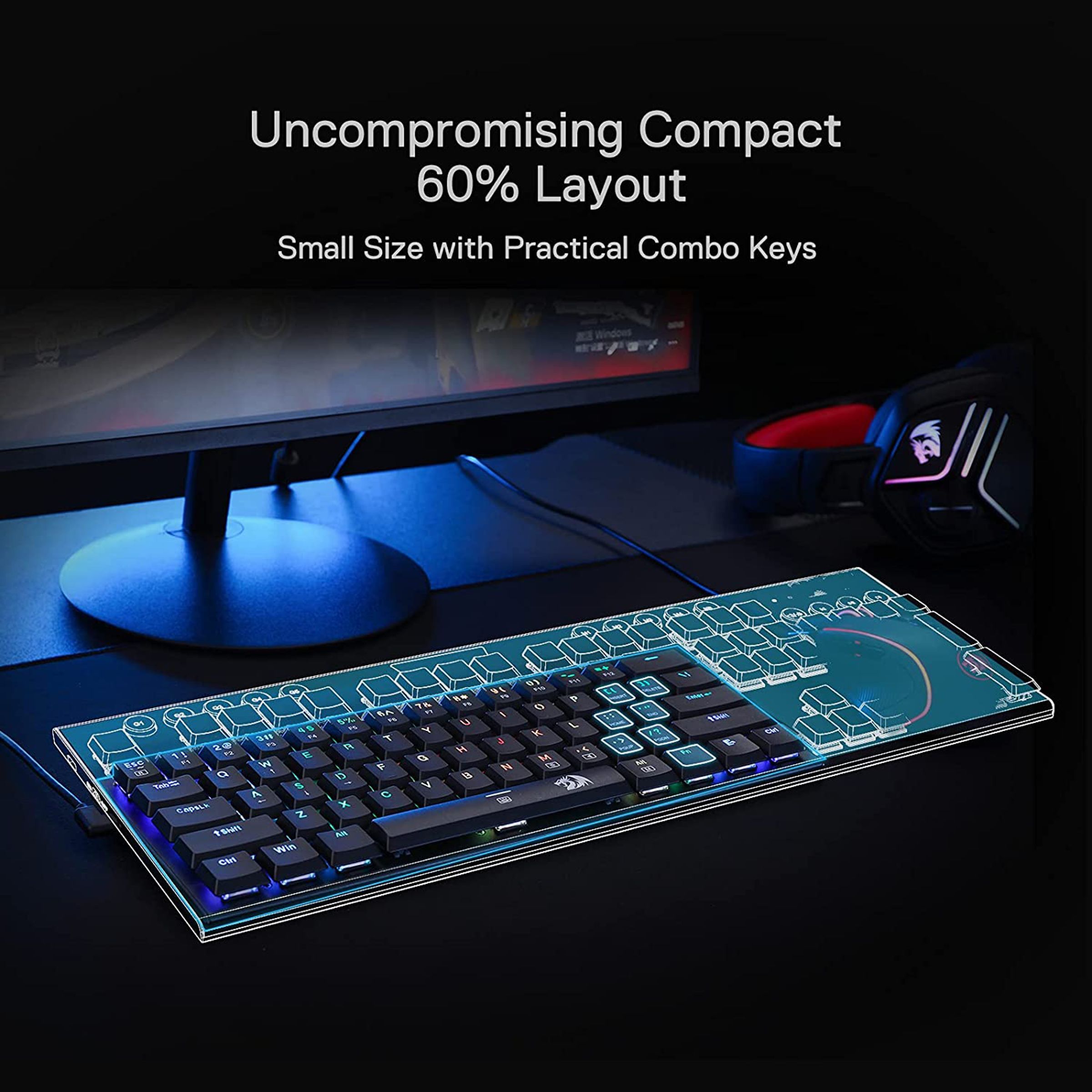 REDRAGON Anivia K614 Wired Gaming Keyboard (RGB Backlight Red Switch, Black)_12