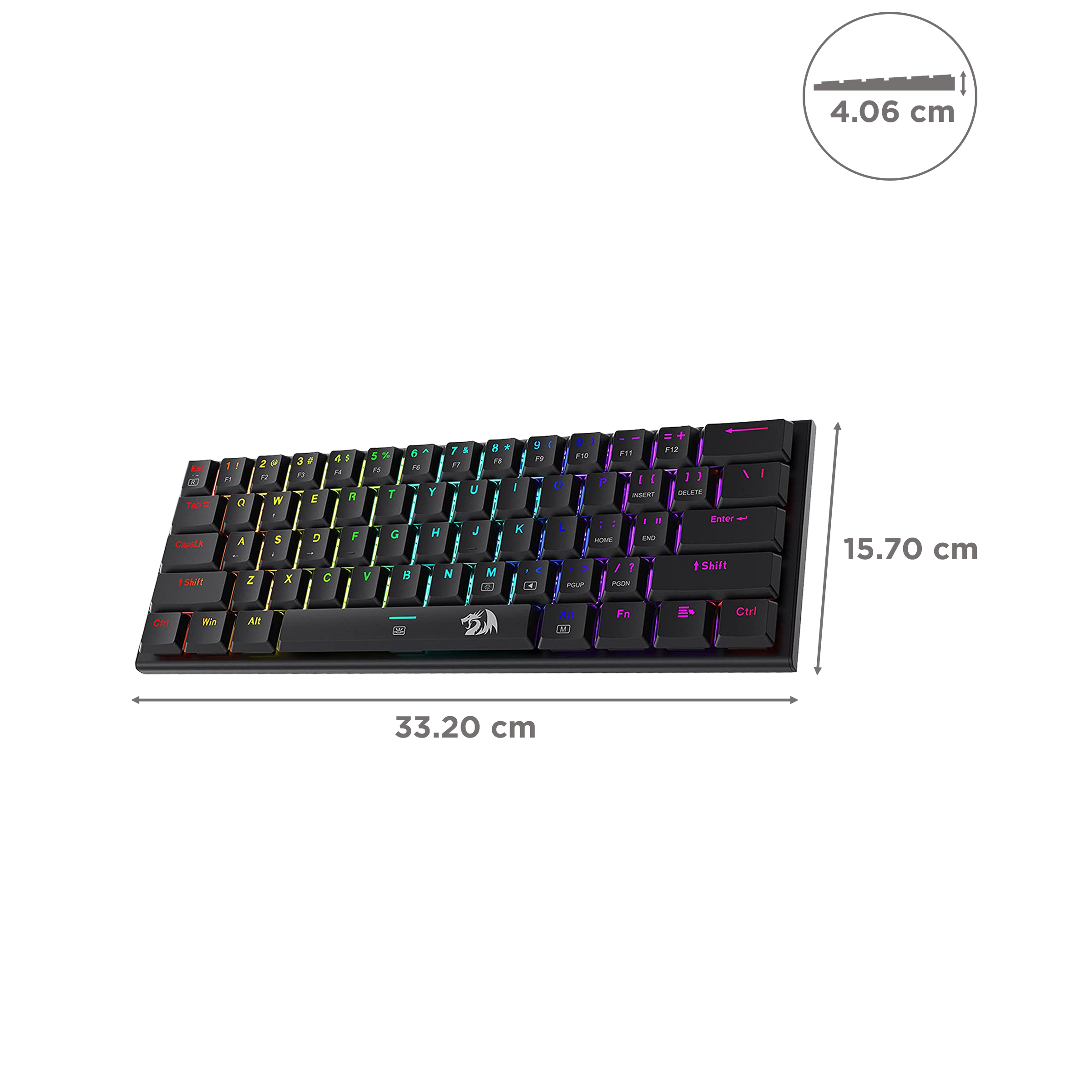 REDRAGON Anivia K614 Wired Gaming Keyboard (RGB Backlight Red Switch, Black)_3