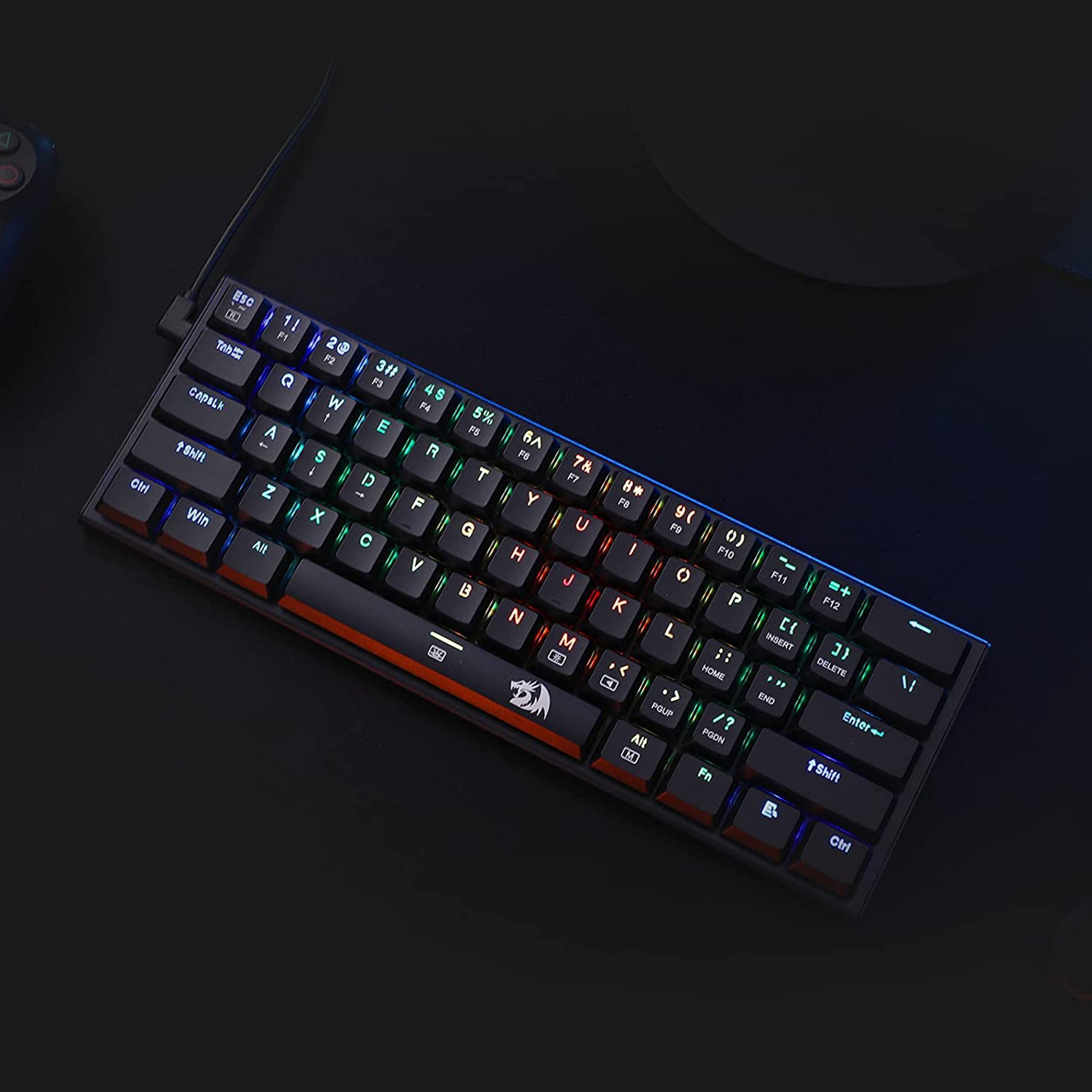 REDRAGON Anivia K614 Wired Gaming Keyboard (RGB Backlight Red Switch, Black)_7