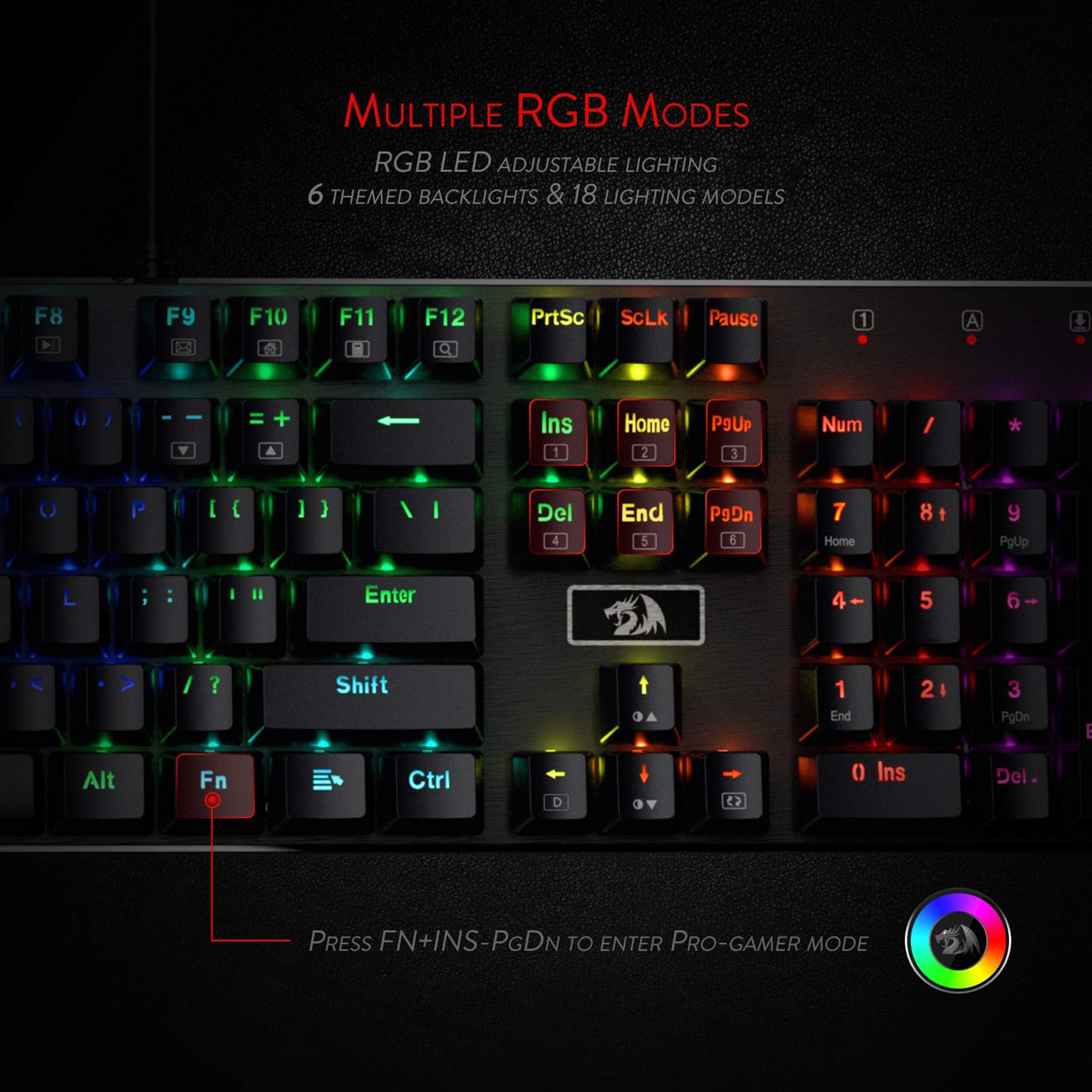 REDRAGON Devarajas K556 Wired Keyboard with RGB LED Backlit Keys (Custom Mechanical Brown Switch, Black) REDRAGON Devarajas K556 Wired Keyboard with RGB LED Backlit Keys (Custom Mechanical Brown Switch, Black)_7