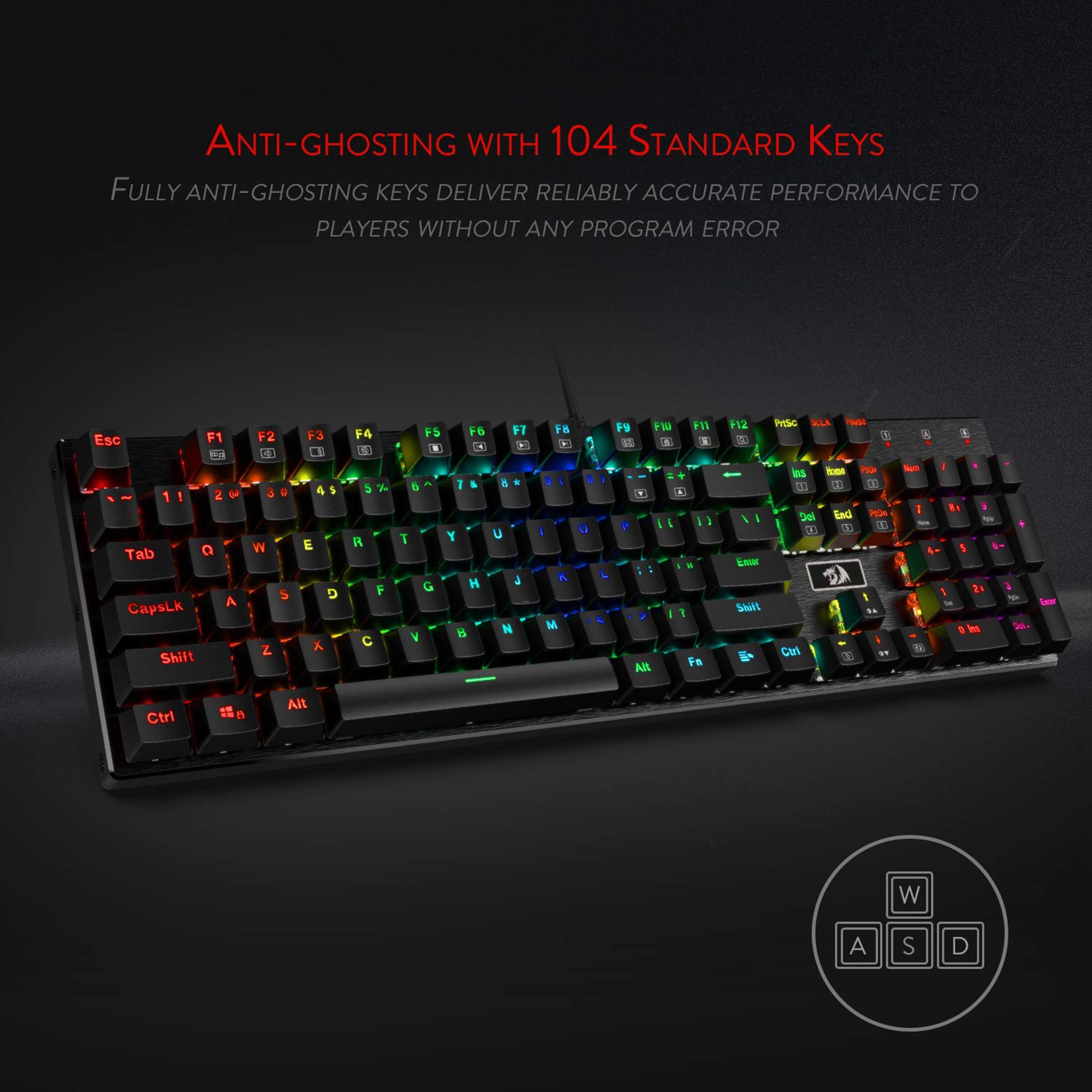 REDRAGON Devarajas K556 Wired Keyboard with RGB LED Backlit Keys (Custom Mechanical Brown Switch, Black) REDRAGON Devarajas K556 Wired Keyboard with RGB LED Backlit Keys (Custom Mechanical Brown Switch, Black)_11
