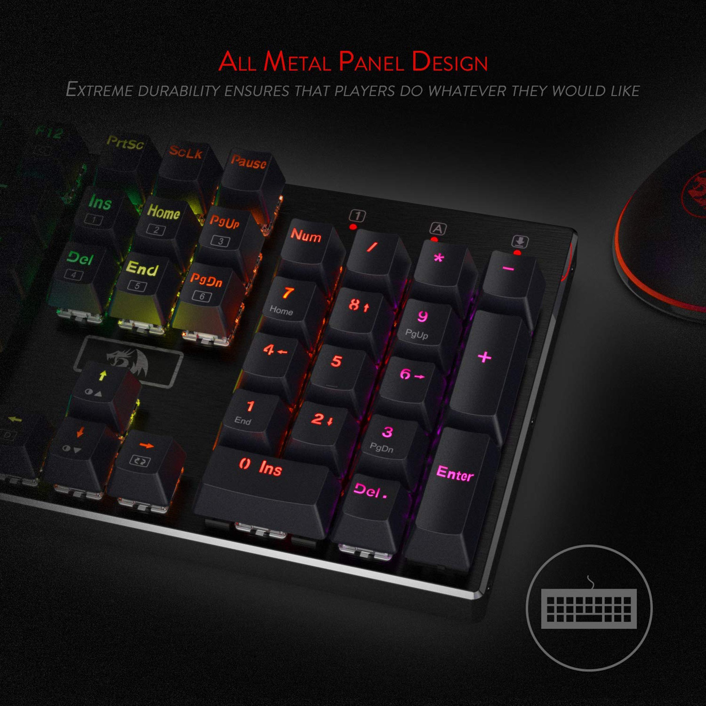 REDRAGON Devarajas K556 Wired Keyboard with RGB LED Backlit Keys (Custom Mechanical Brown Switch, Black) REDRAGON Devarajas K556 Wired Keyboard with RGB LED Backlit Keys (Custom Mechanical Brown Switch, Black)_4