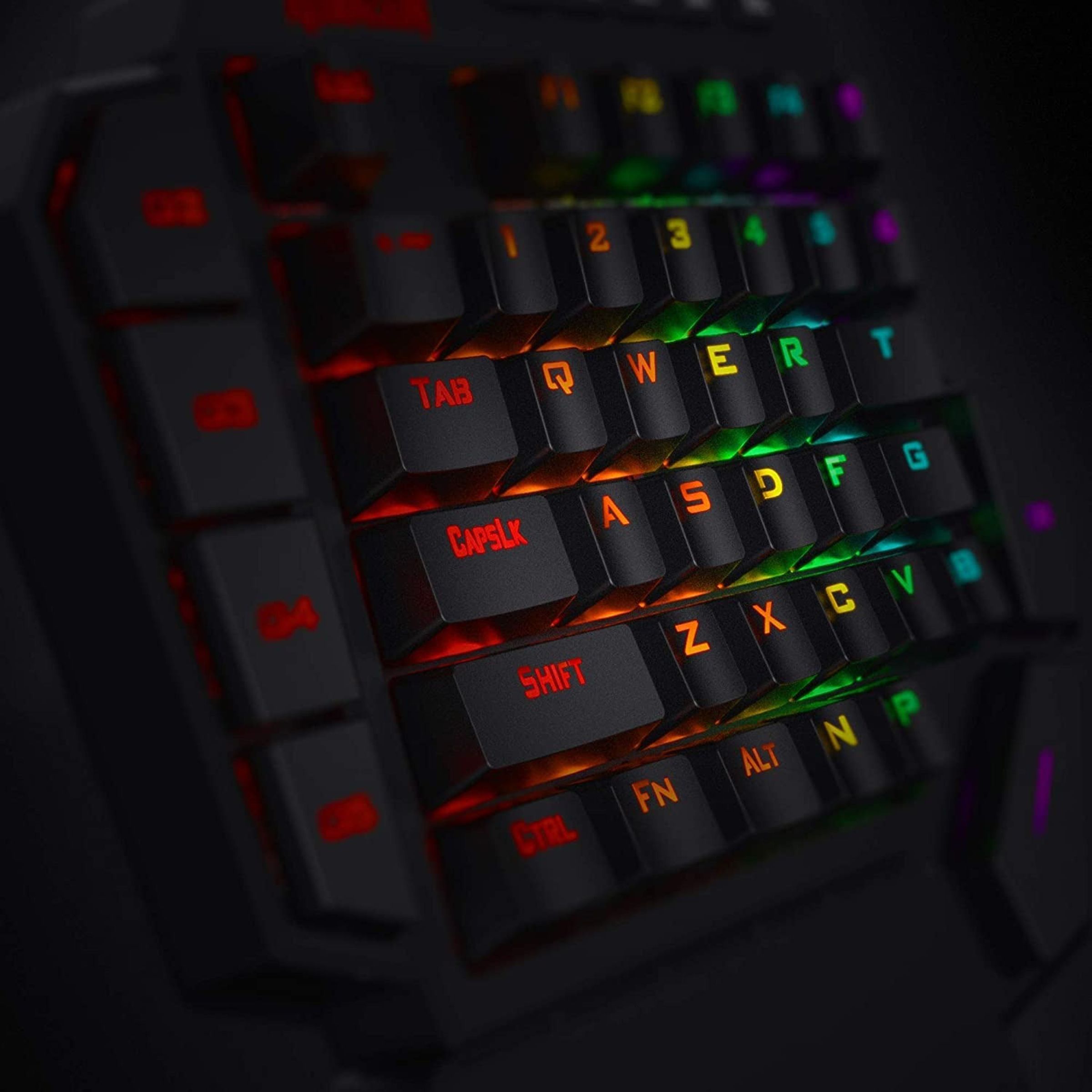 REDRAGON Diti K585 Wired Keyboard with RGB LED Backlit Keys (Detachable Wrist Rest, Black)_7