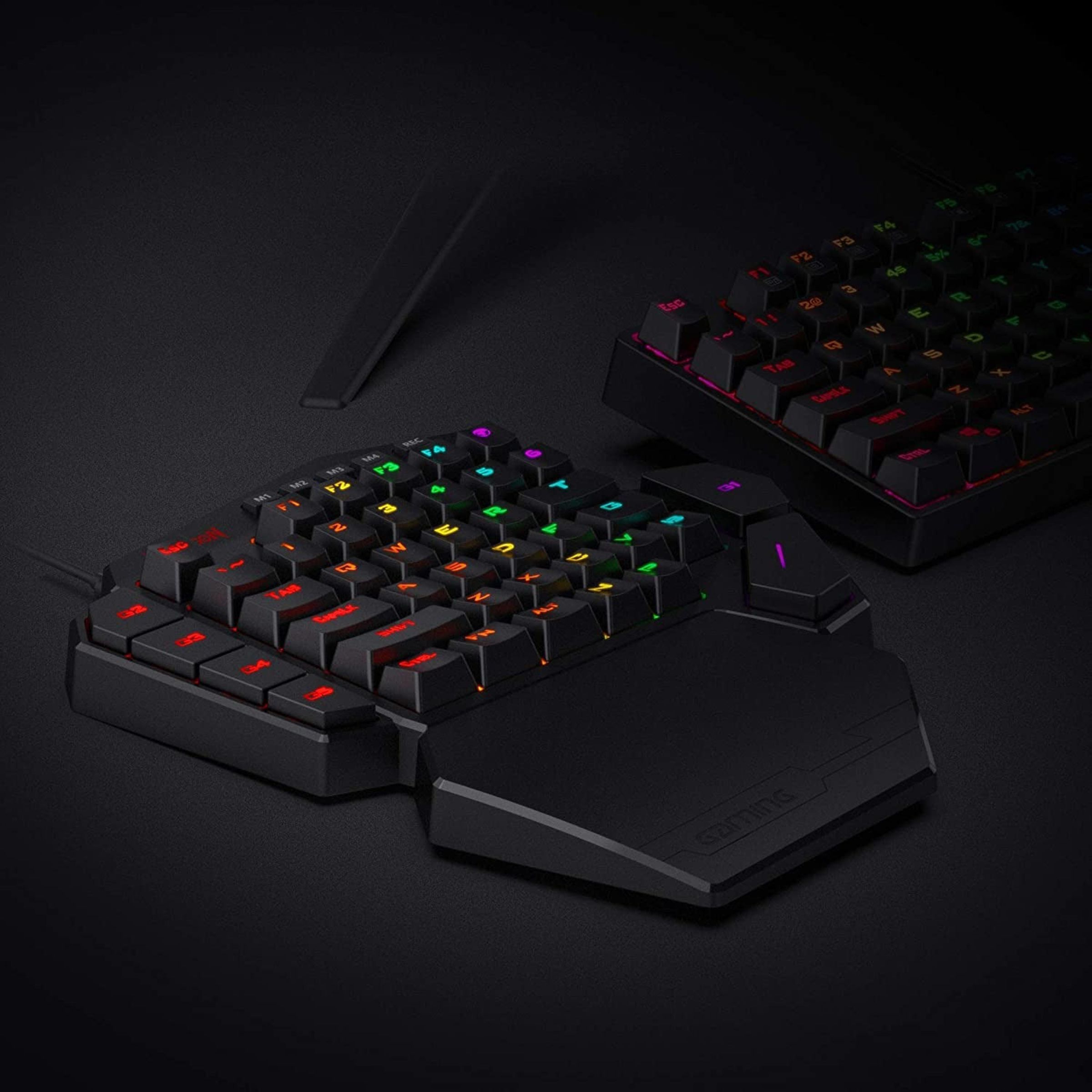 REDRAGON Diti K585 Wired Keyboard with RGB LED Backlit Keys (Detachable Wrist Rest, Black)_8